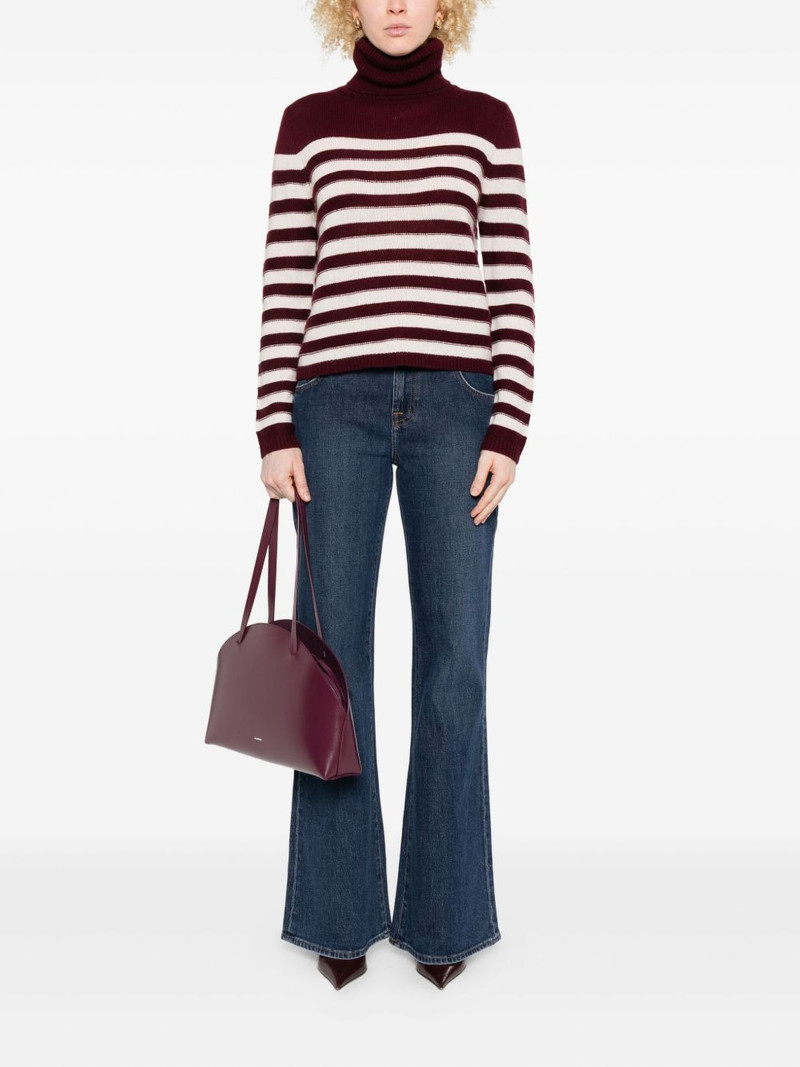 Allude turtleneck striped sweater outlook