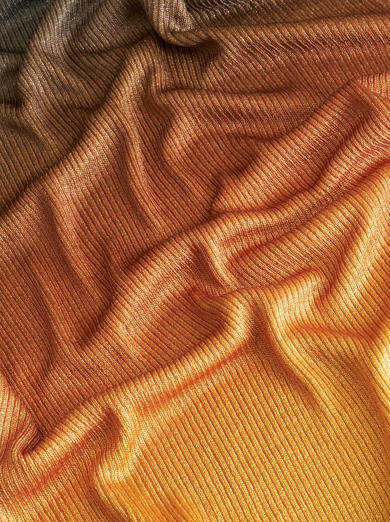 COLOUR SHADED LAMÉ JERSEY DRESS 7
