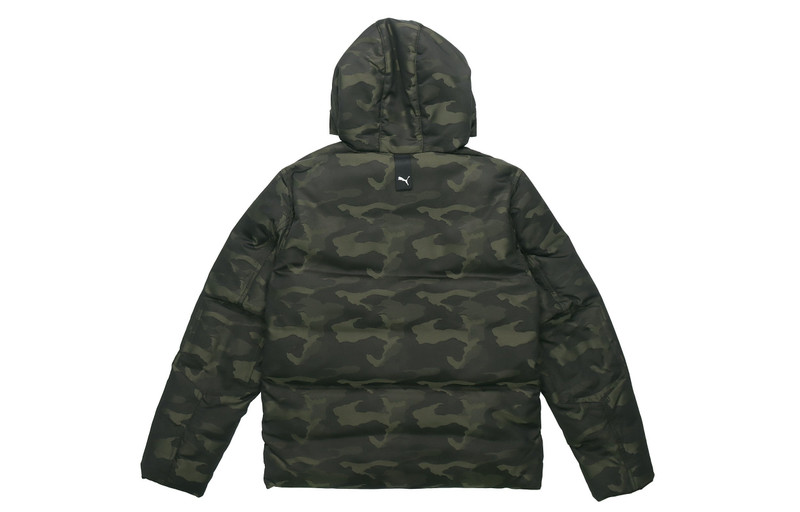 PUMA PUMA Streetstyle 480 Hooded Camo Down Jacket 'Black' 581639-70 outlook