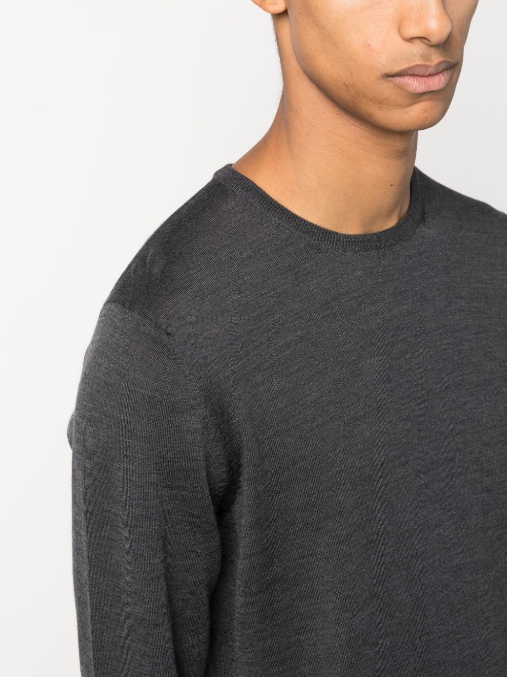 crew-neck wool jumper - 5