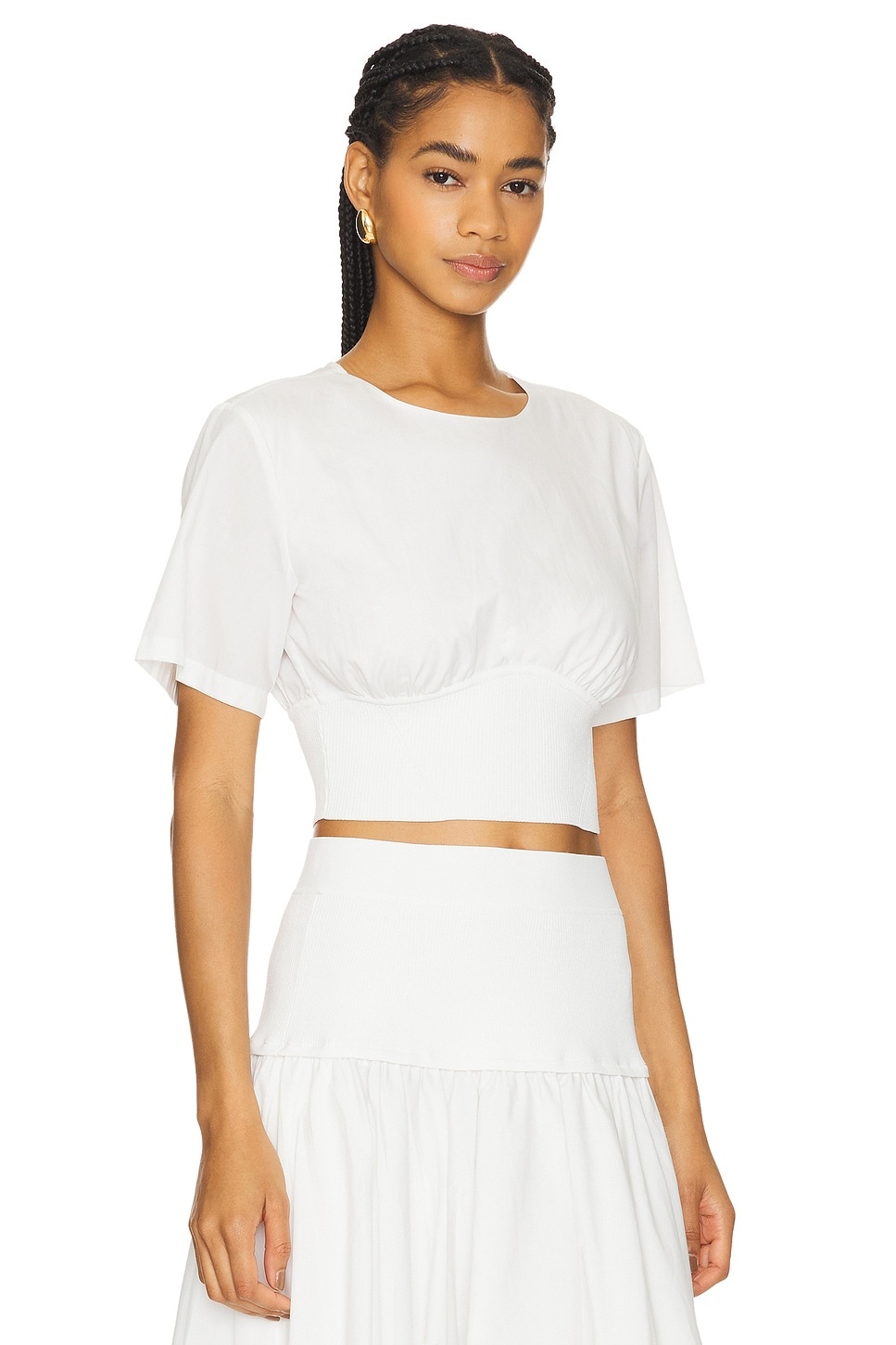 Adair Crewneck Crop Top - 2