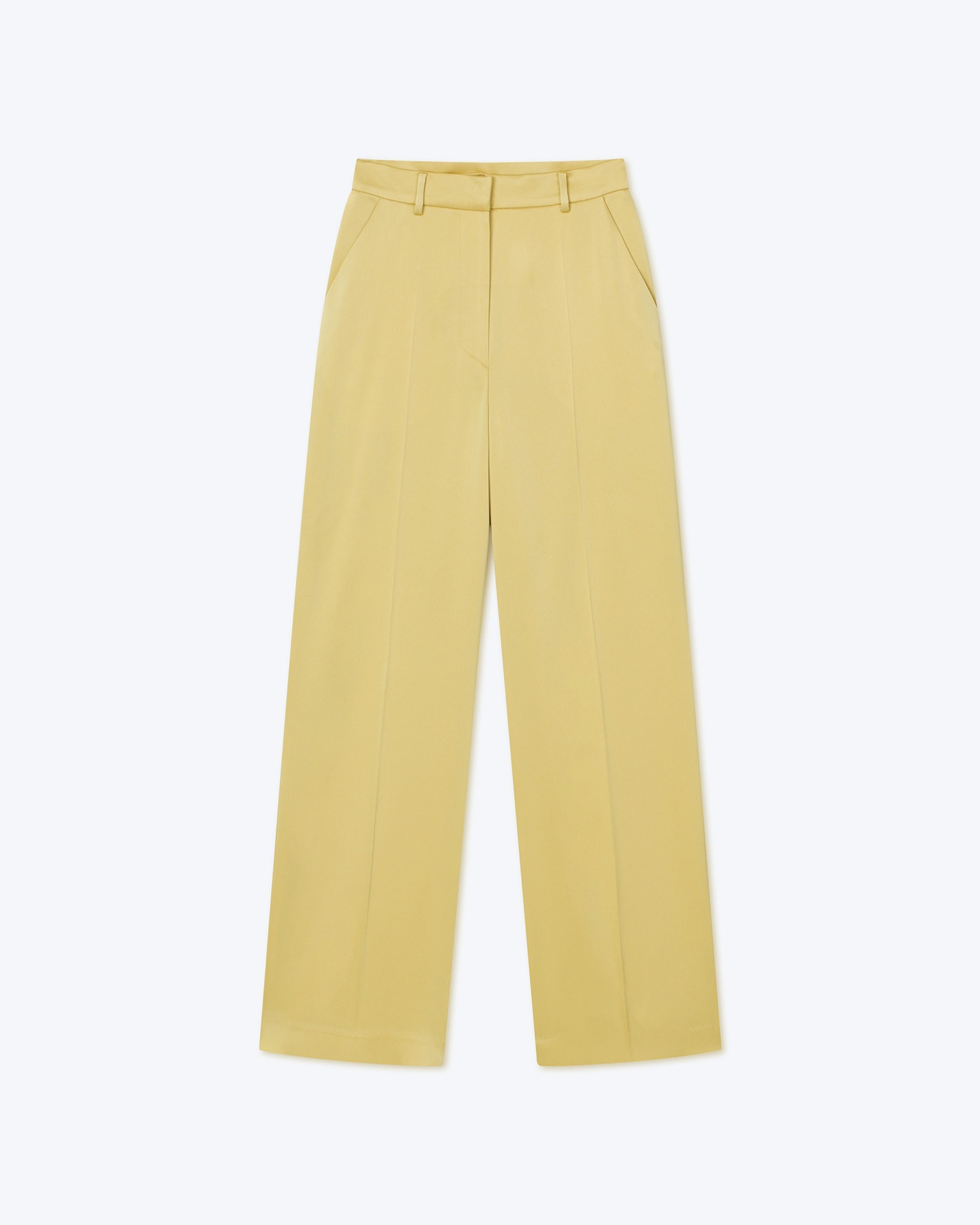 KEZIA - Slip satin pants - Yellow - 1