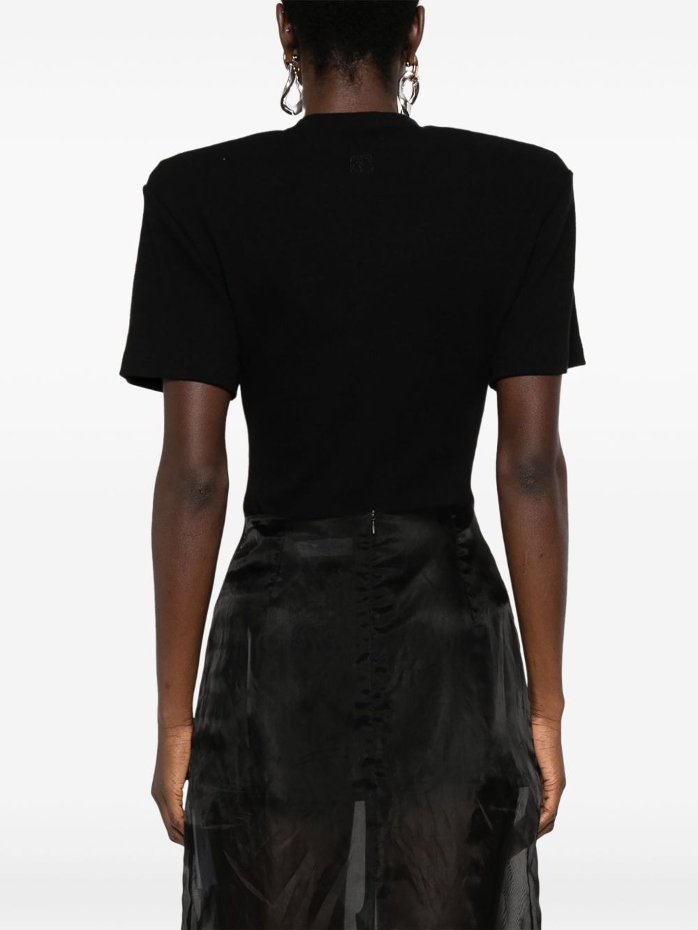 ribbed short-sleeve bodysuit - 4