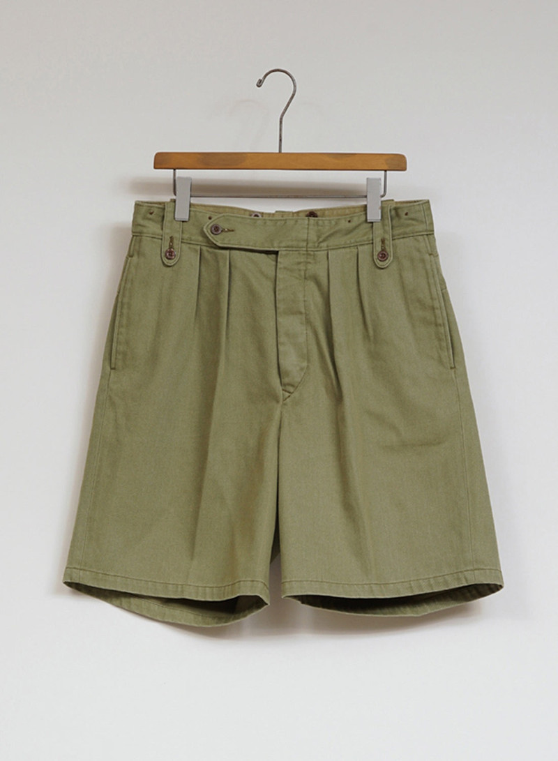 Battle Dress Short Indian Twill in Green 1