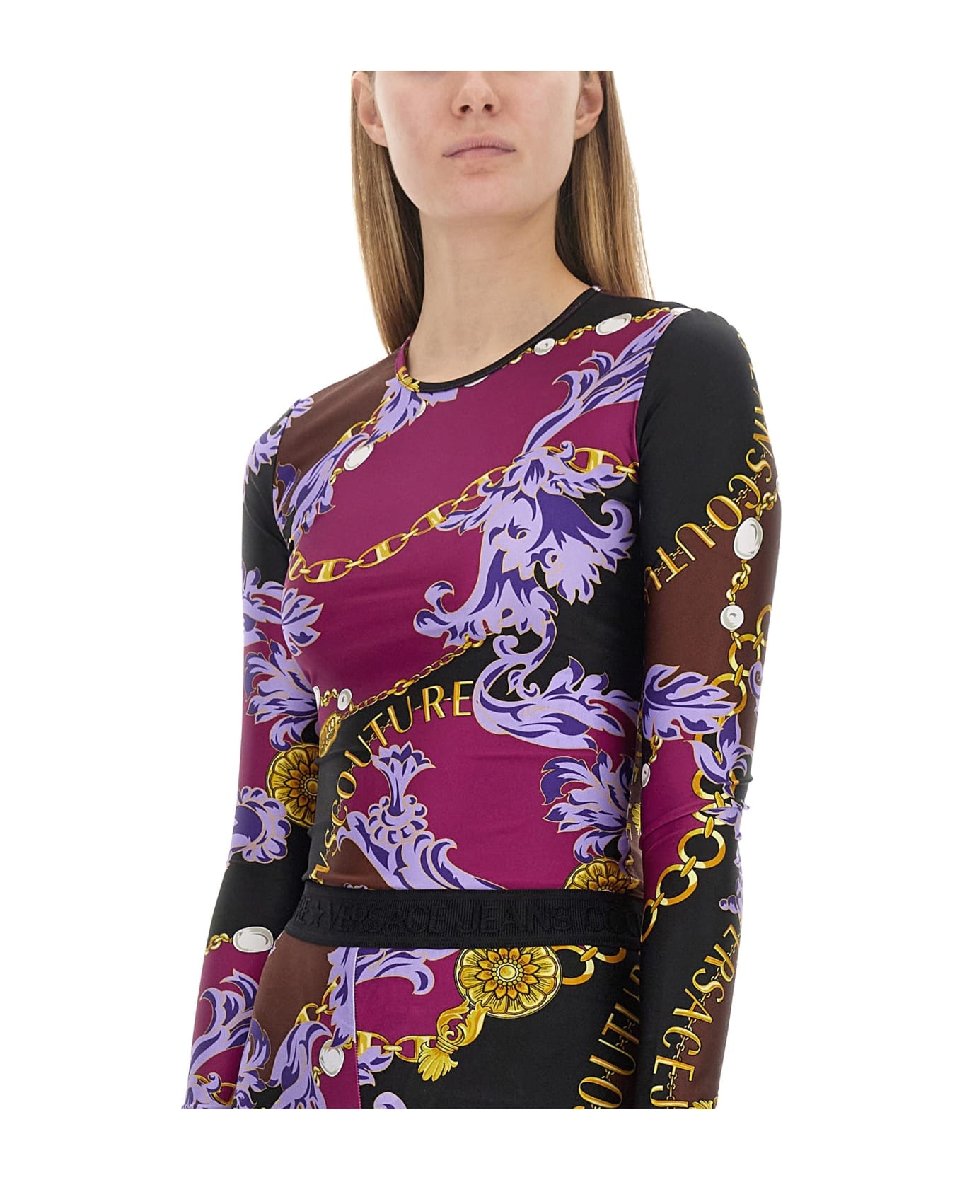 Chain Couture Print Bodysuit - 3
