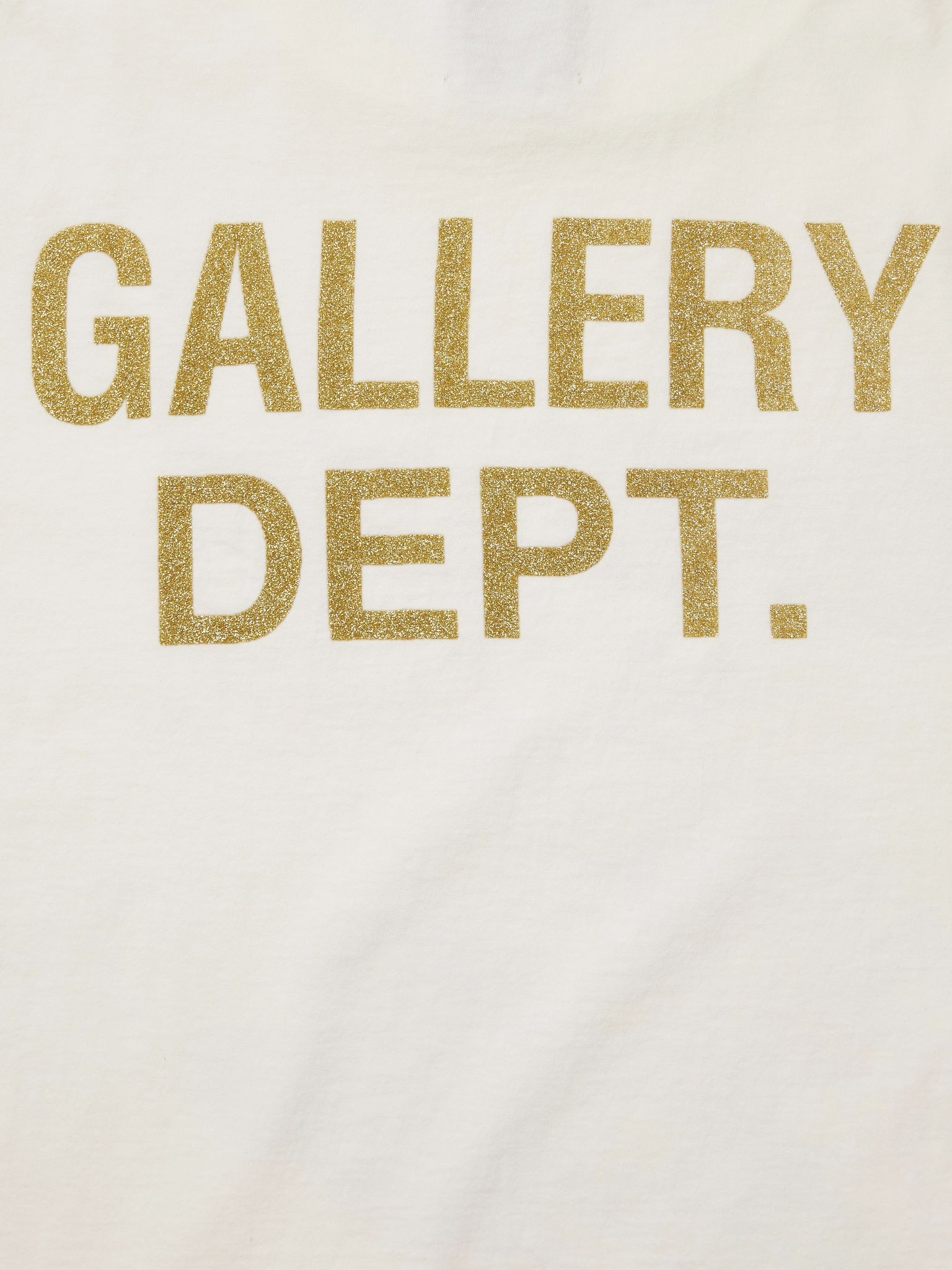 Rally Glittered Logo-Print Cotton-Jersey T-Shirt Off-white - 5