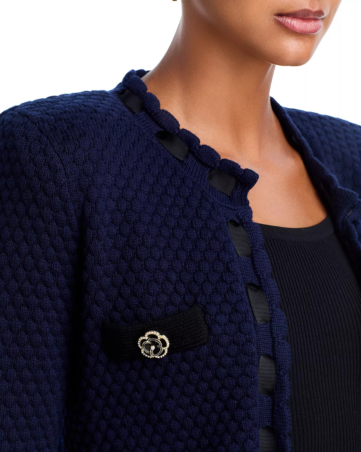 Astor Contrast Trim Cardigan - 4