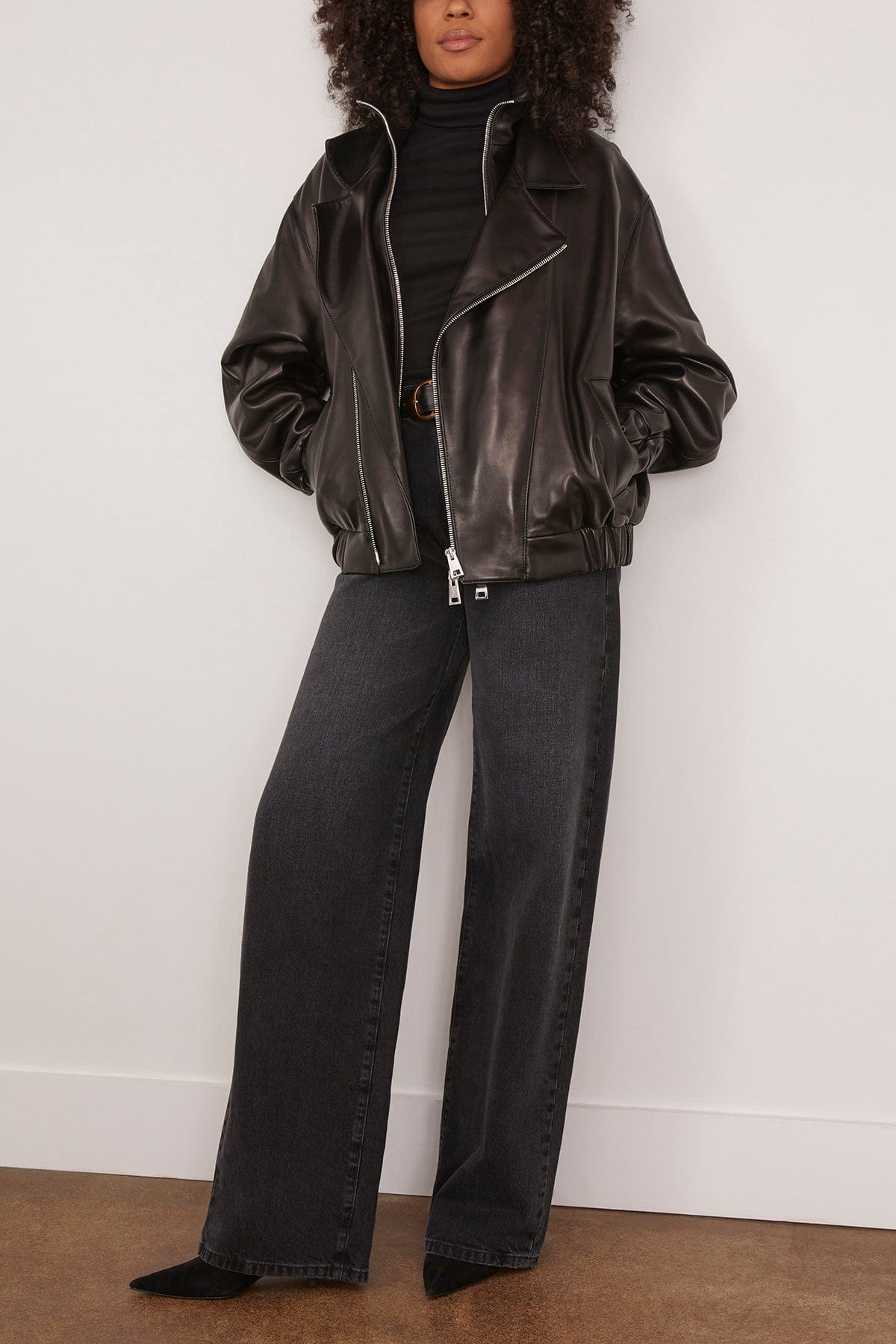 The Callan Wide Leg Pant in Vintage Black - 2