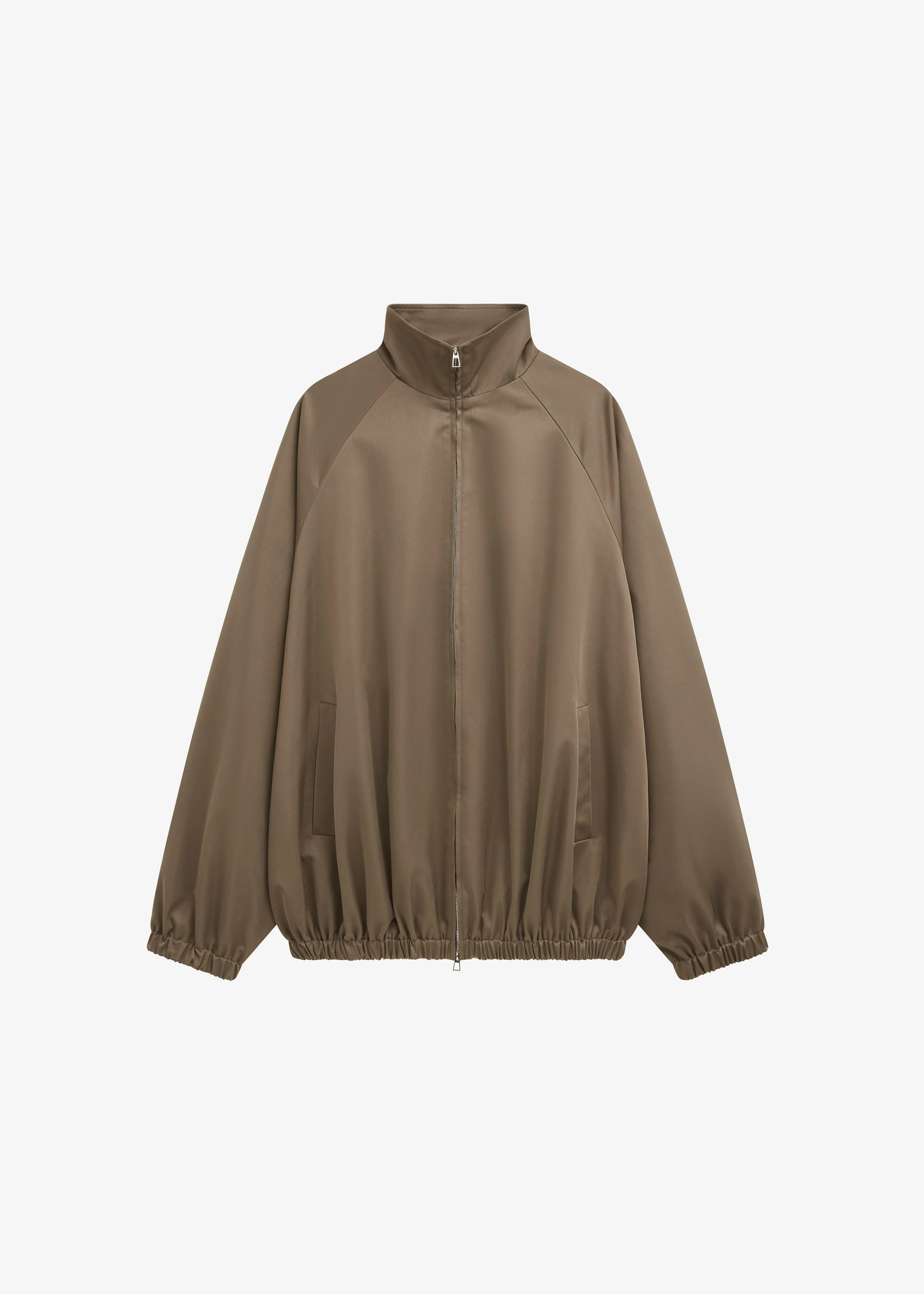 Baxter Lustrous Track Jacket - Moss Green - 1