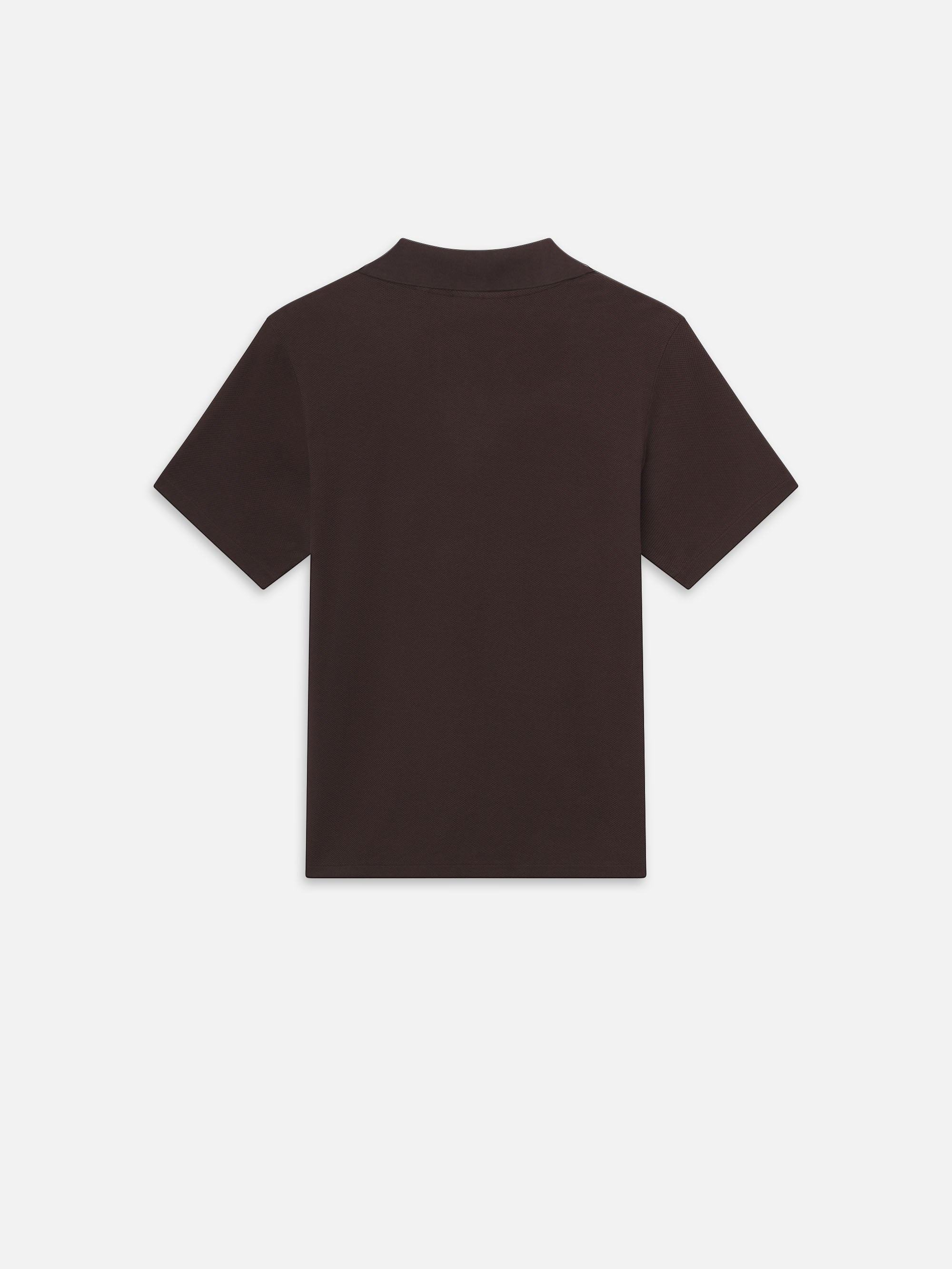 Jacquard Polo in Brown - 5