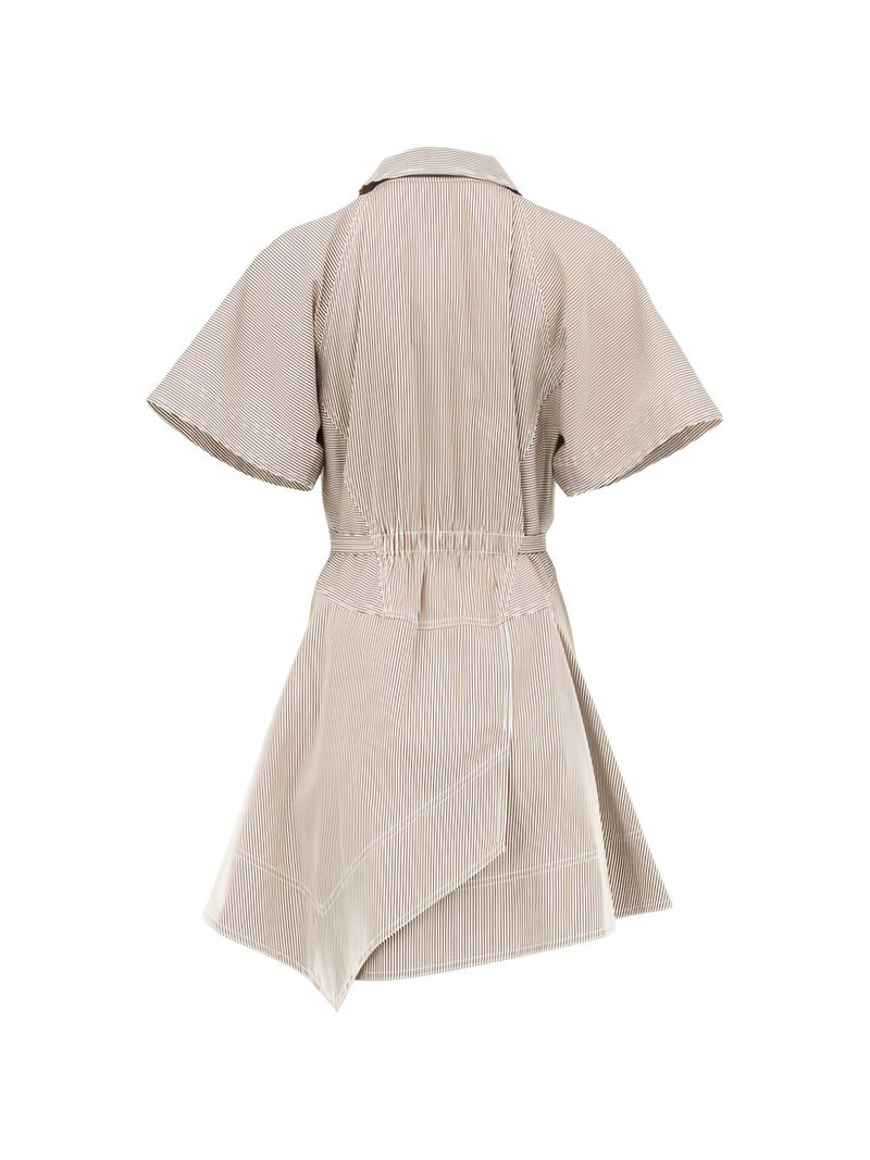 A.L.C. Julie striped tie-waist asymmetric dress outlook