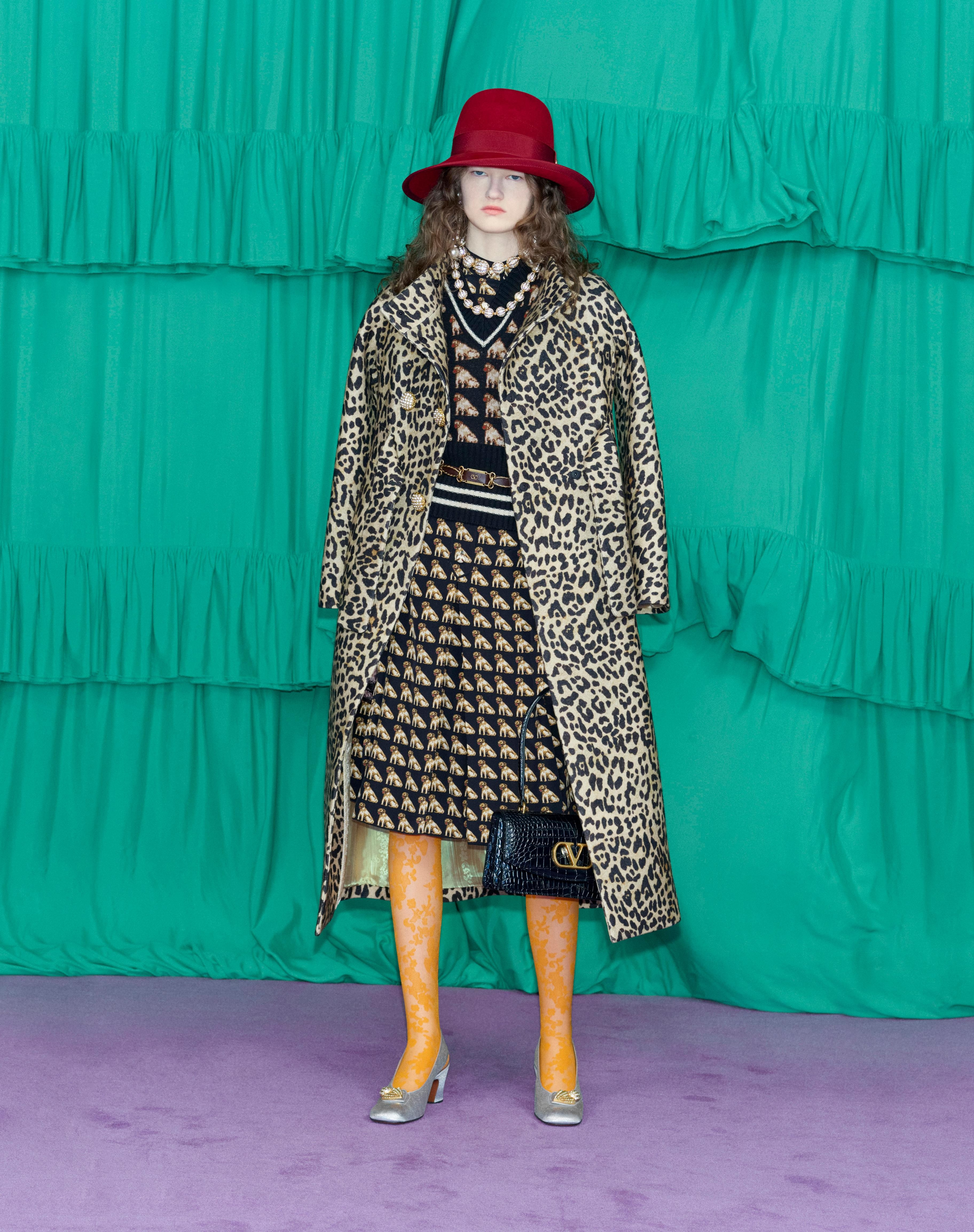 CLOTH COAT IN ANIMALIER PRINT - 9