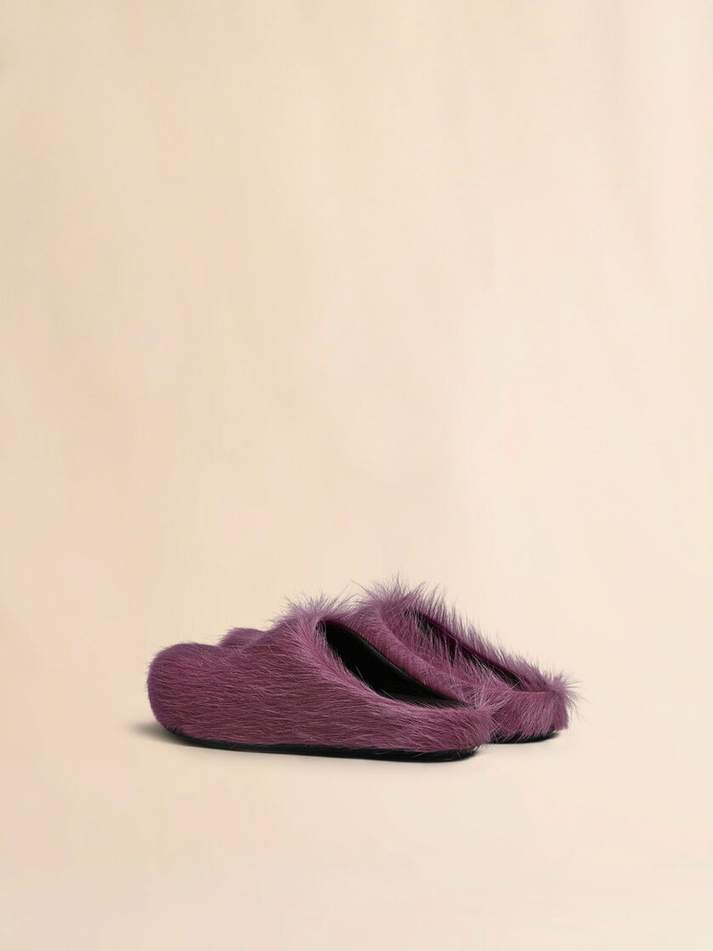 Marni PURPLE LONG HAIR CALFSKIN FUSSBETT SABOT outlook