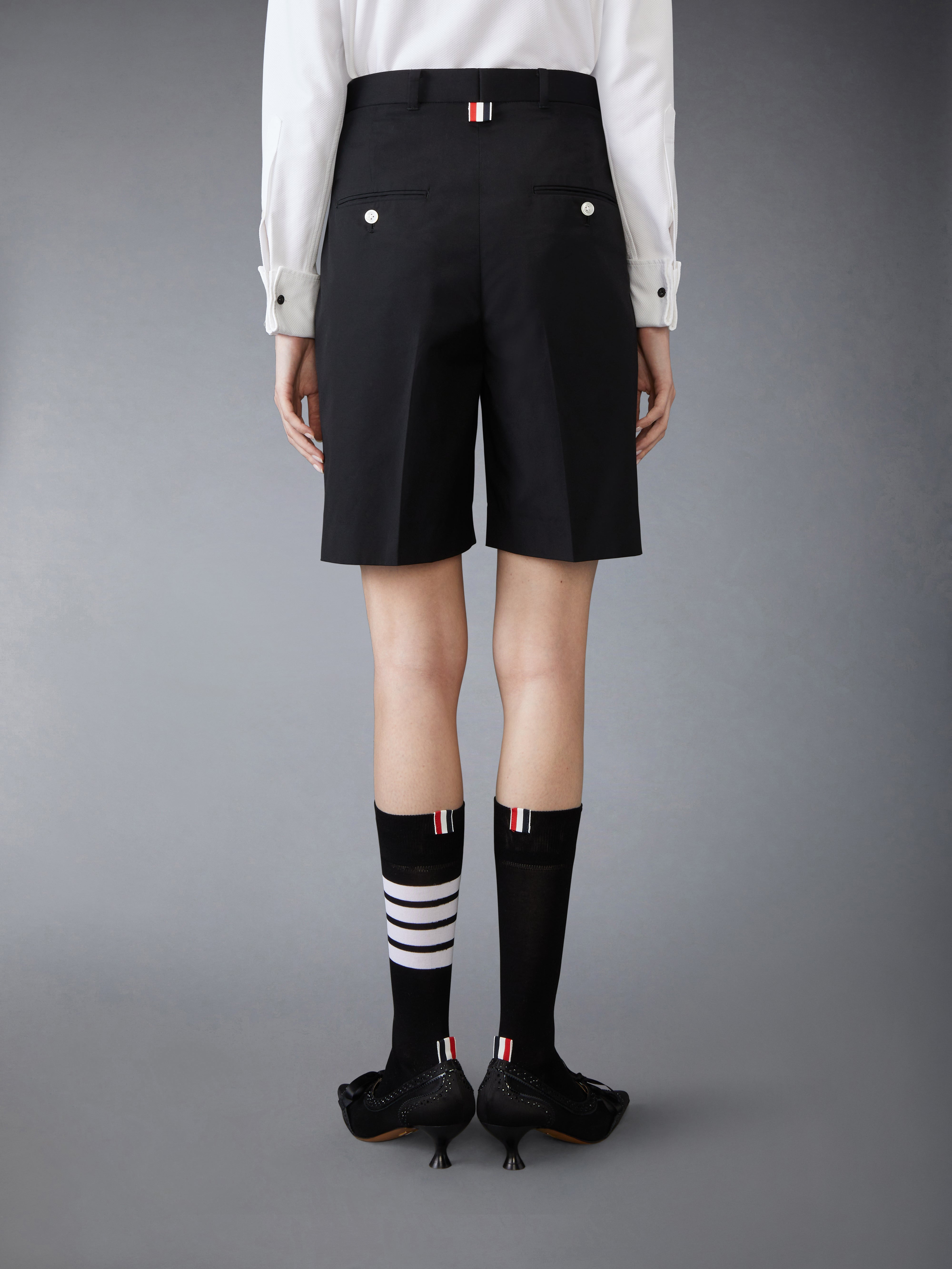 TYPEWRITER CLOTH DOUBLE PLEAT SHORTS - 3