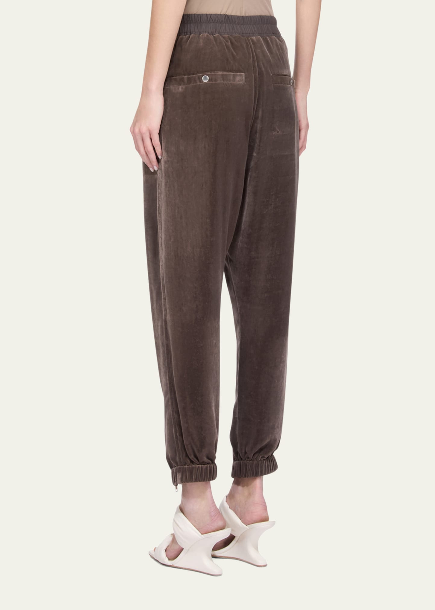 Velvet Zip Joggers - 3