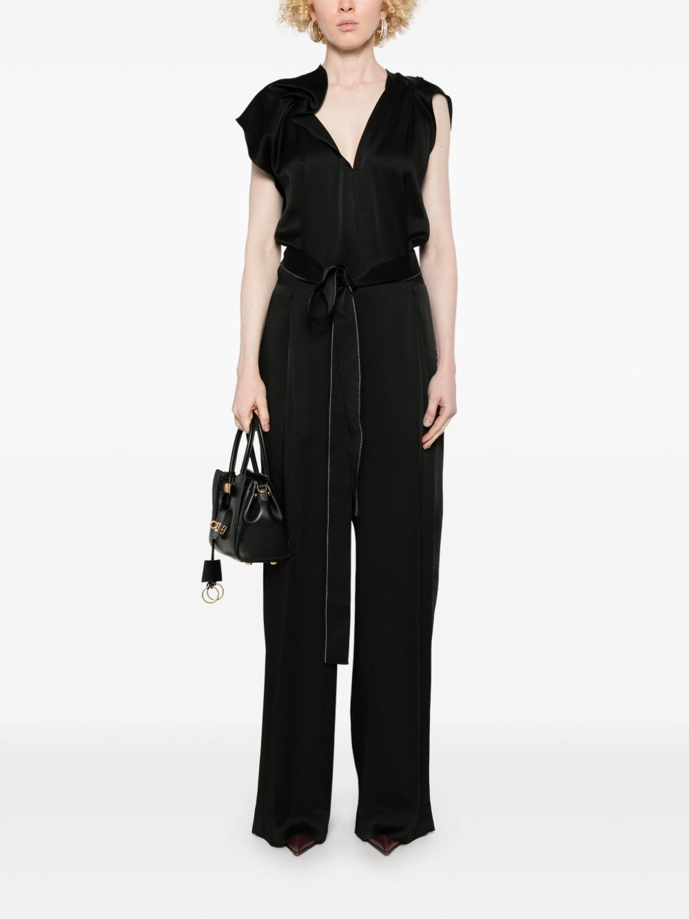 draped jumpsuit - 2