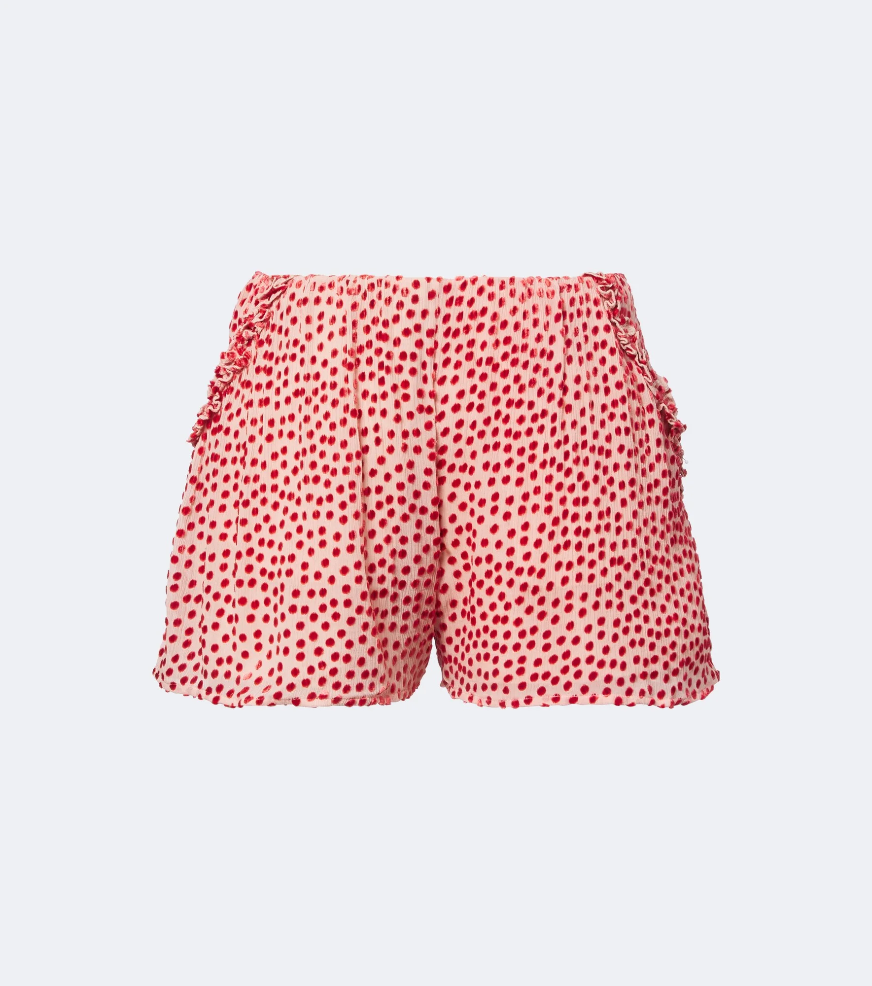 Elise polka-dot ruffled shorts - 1