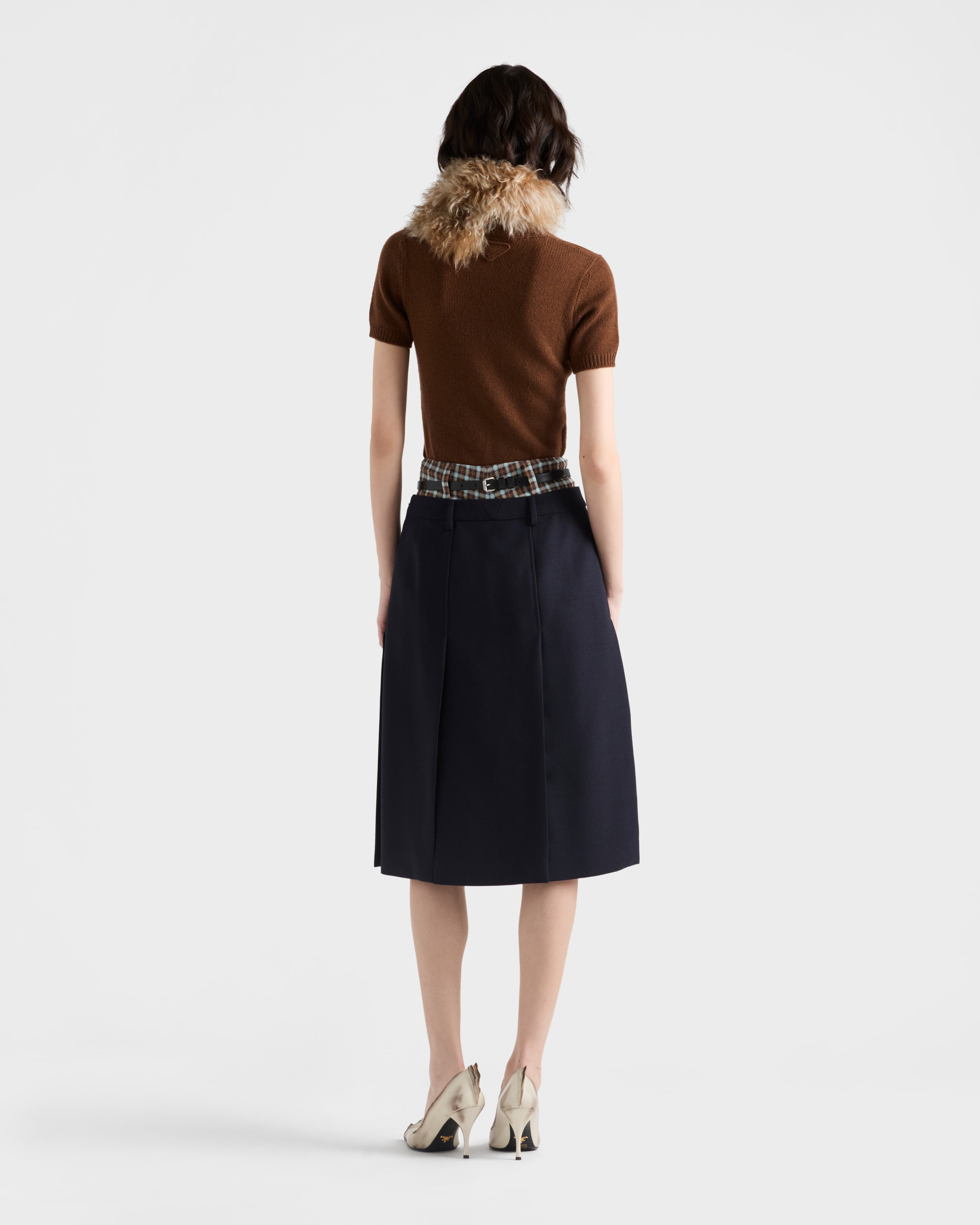 Short-sleeved cashmere sweater - 5