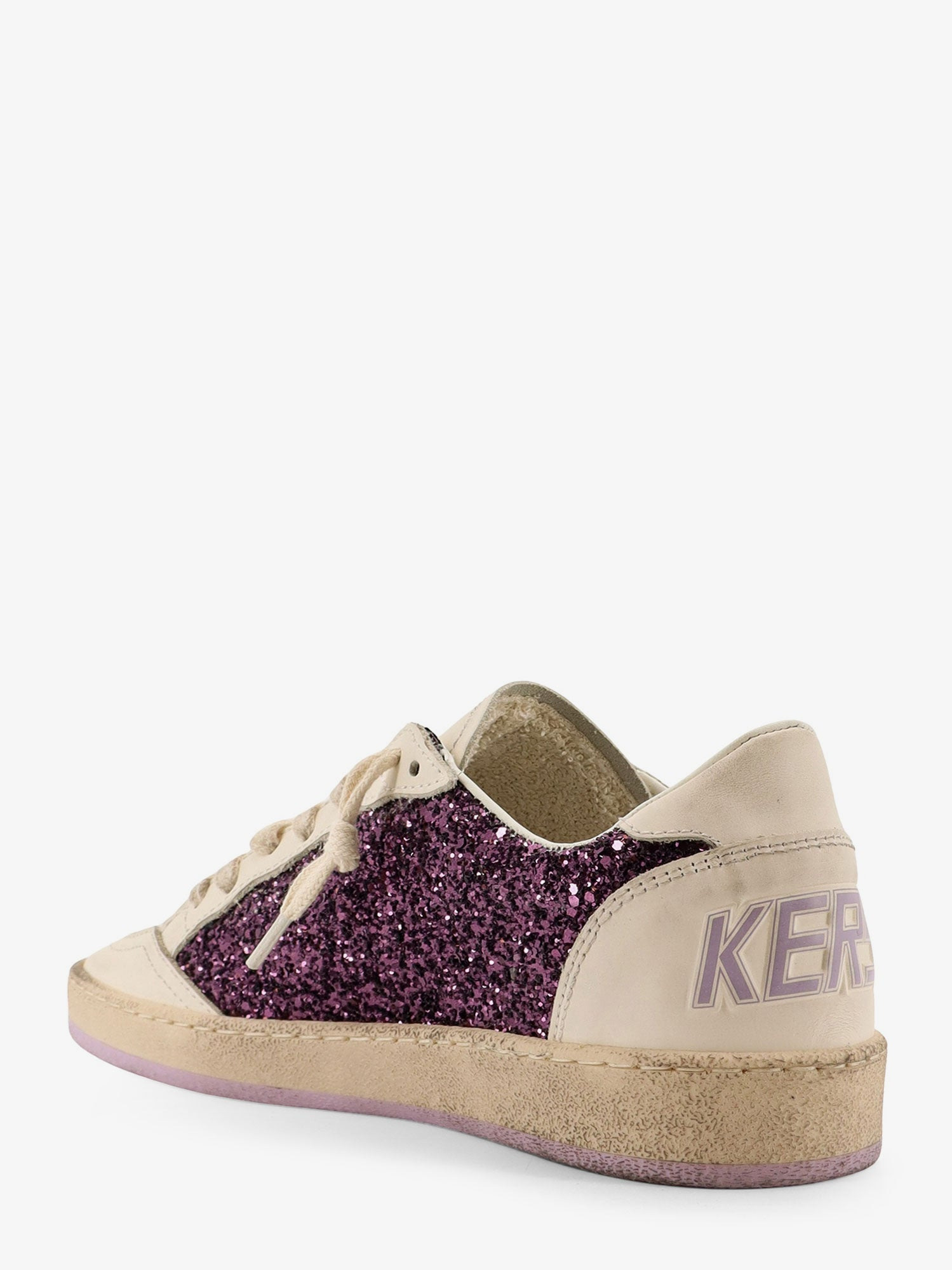 Golden Goose Deluxe Brand Women Ball Star Leather Sneakers With Glittered Insert - 3
