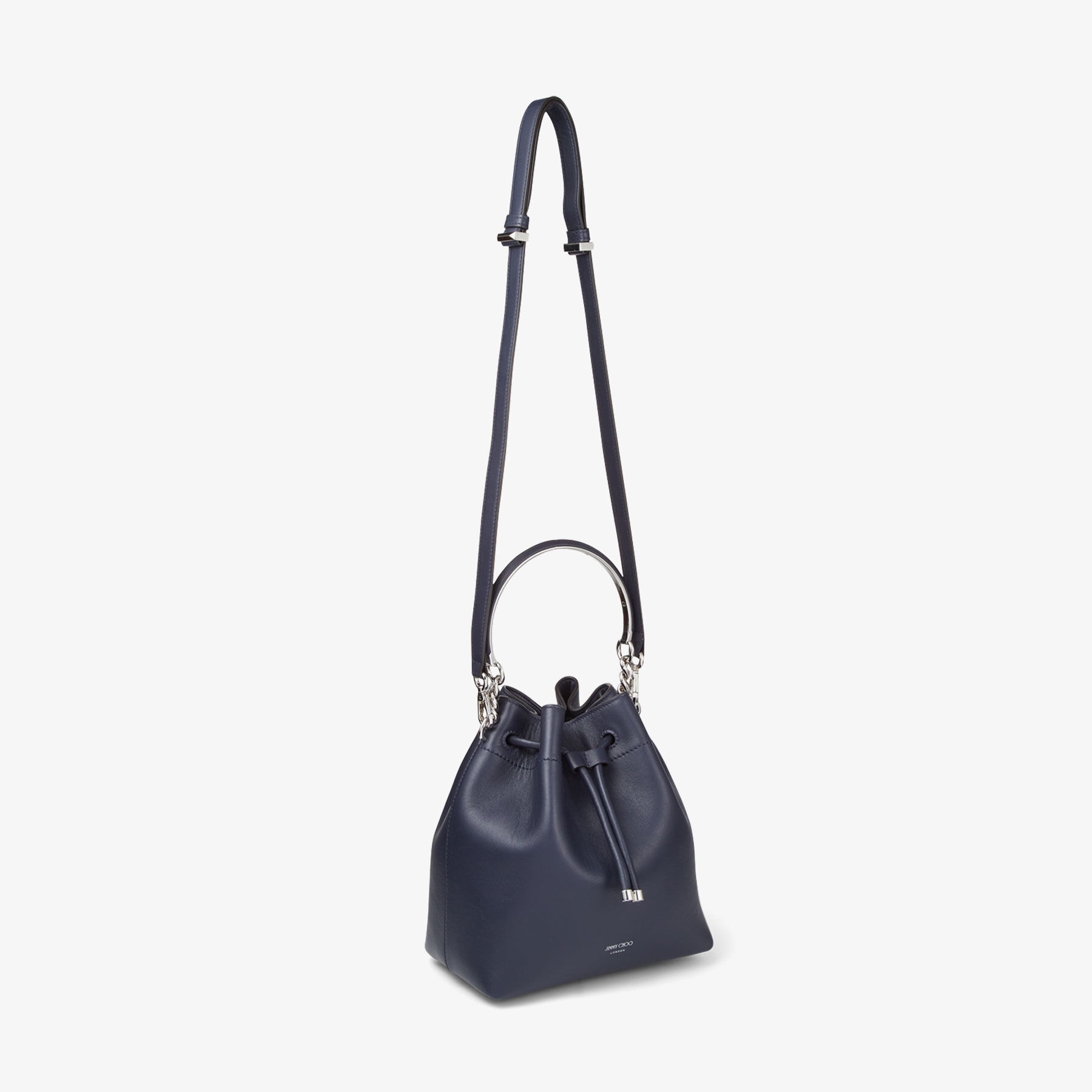 Bon Bon Bucket
Navy Calf Leather Bucket Bag - 6