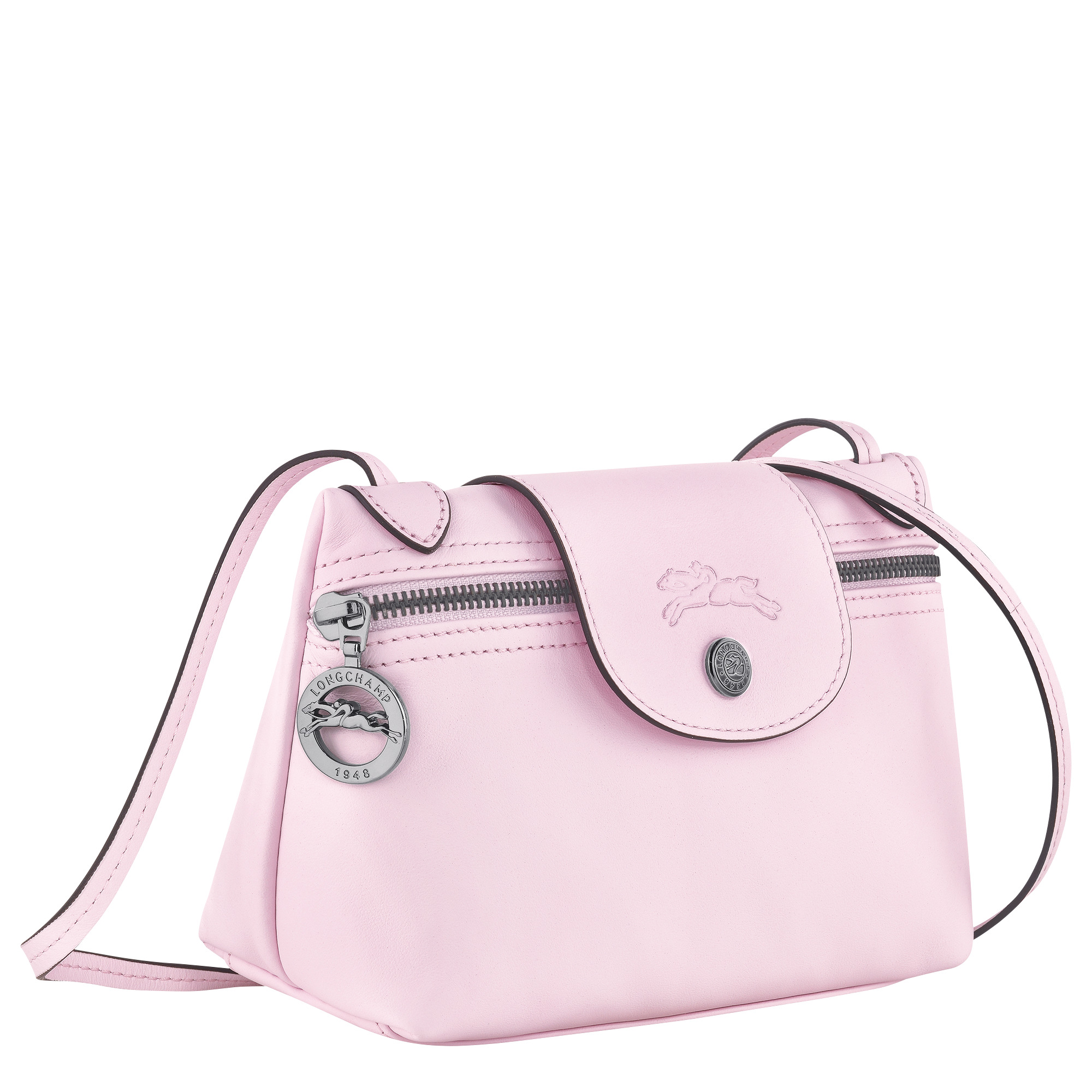 Petal Pink Leather Mini Shoulder Bag