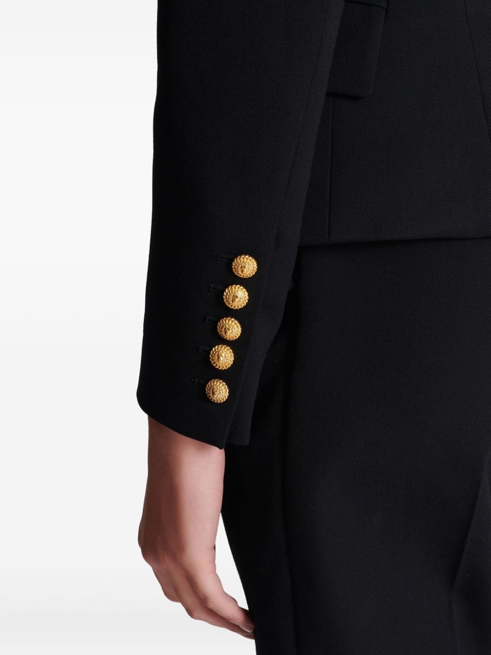 double-breasted fitted jacket - 5