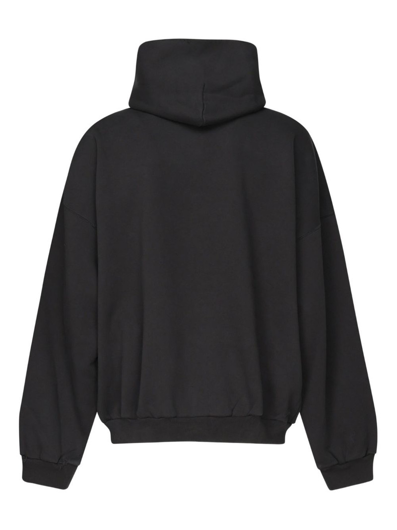 BALENCIAGA Optical eye-chart print hoodie outlook