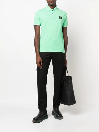 Stone Island Compass-patch polo shirt outlook