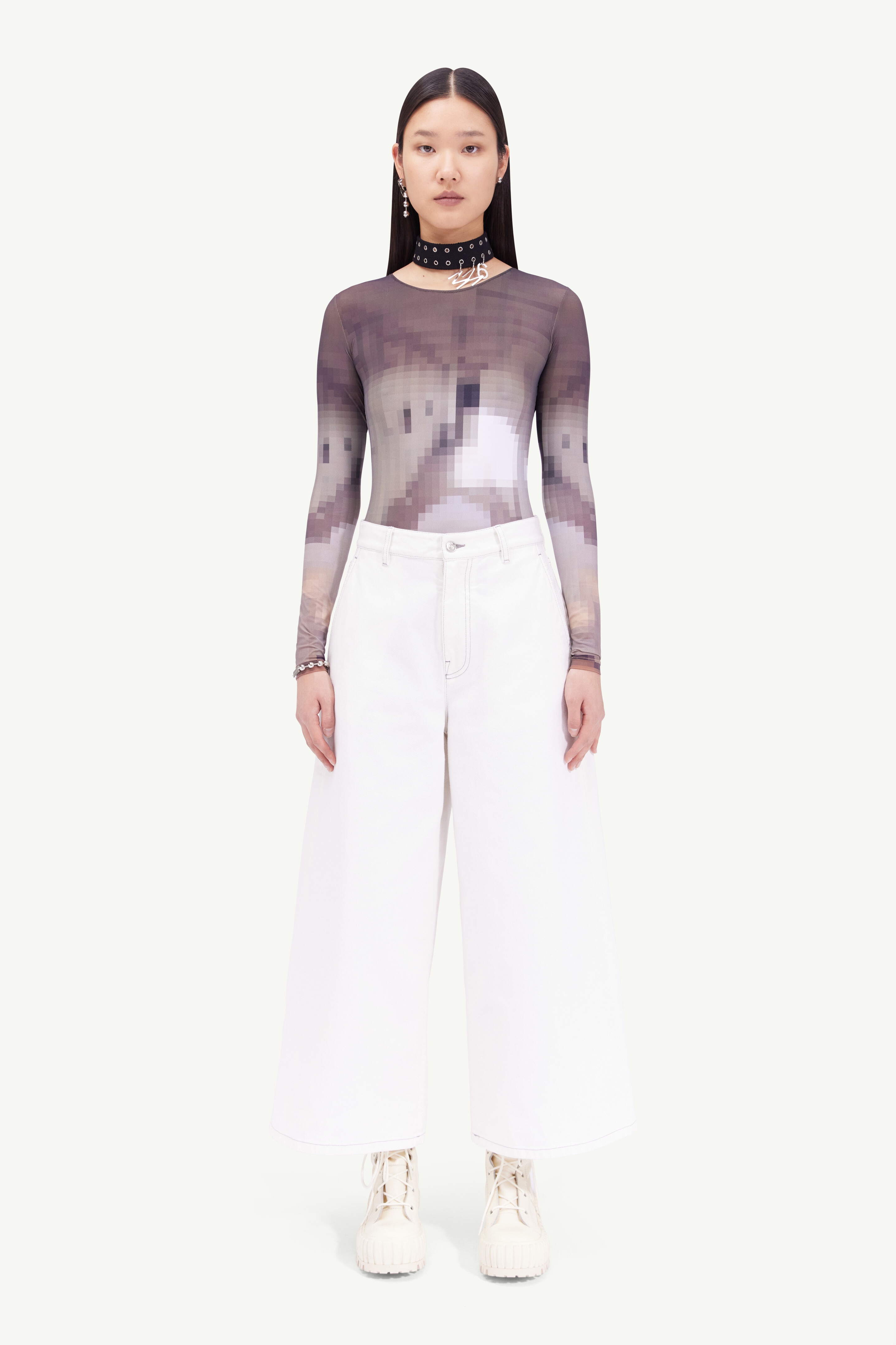 Oversized cropped jeans - 2