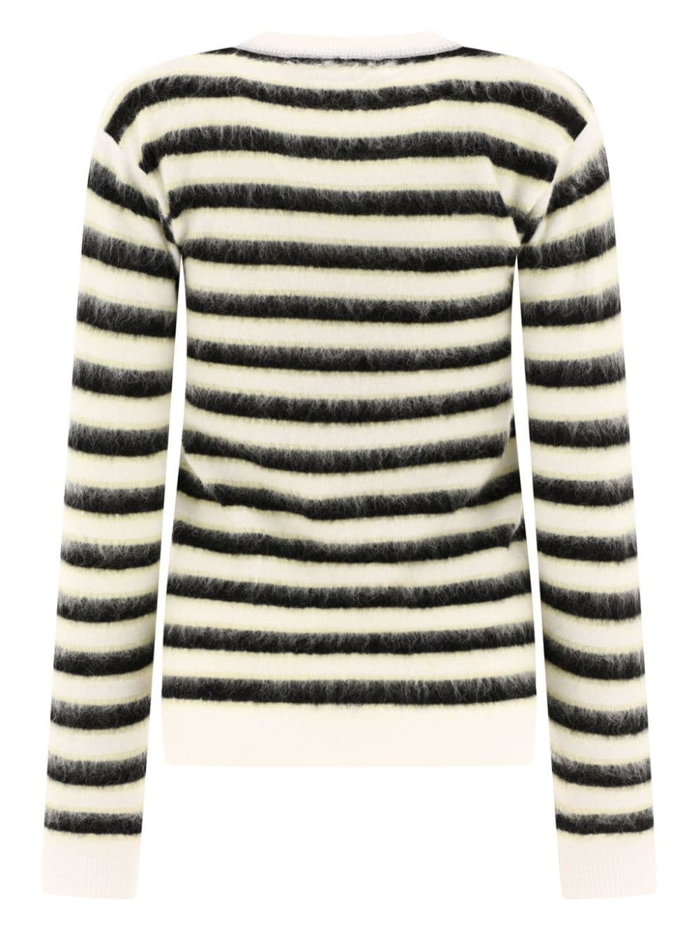 striped virgin wool jumper - 2