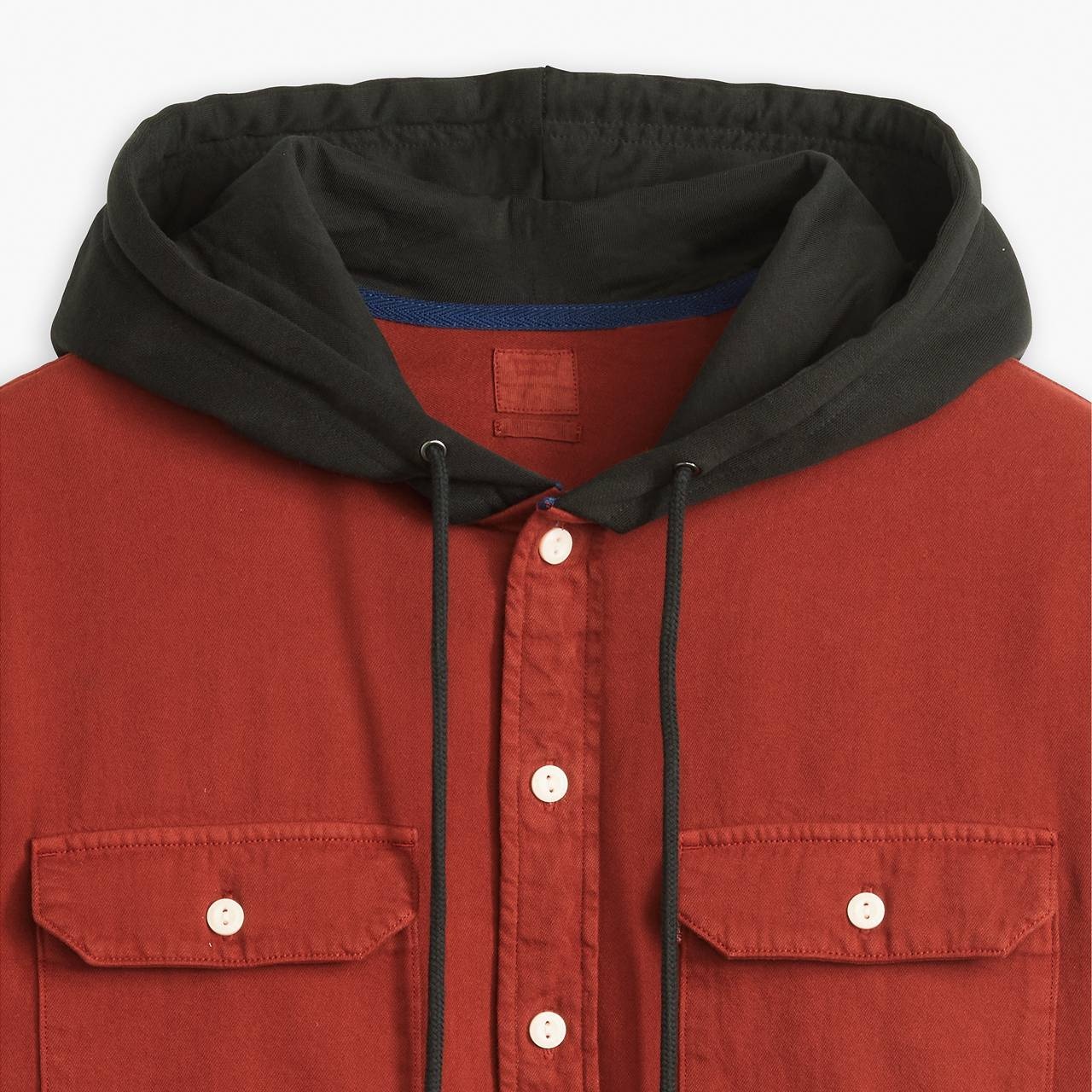 HOODED CLASSIC WORKER SHIRT - 4