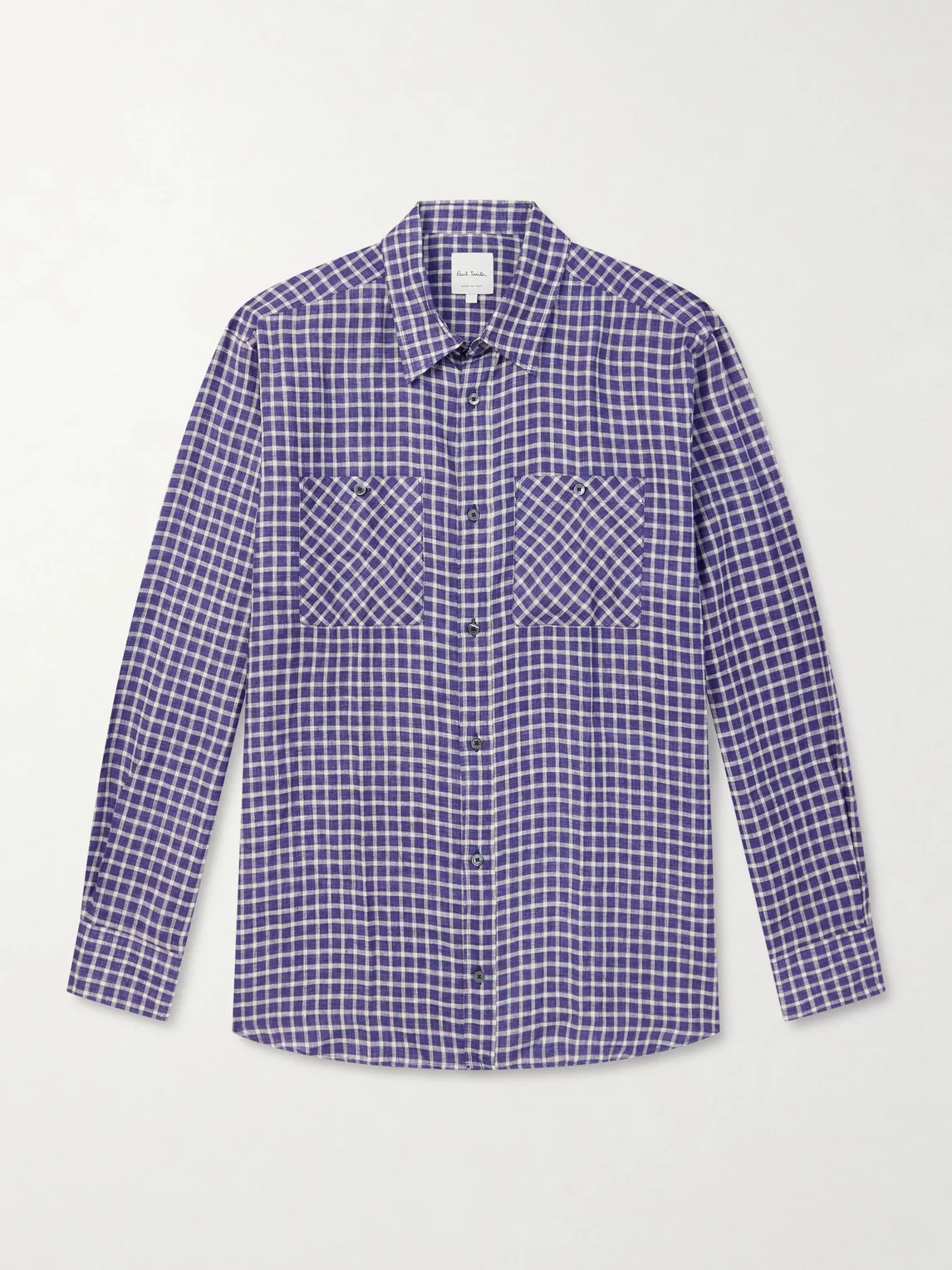 Checked Linen Shirt - 1