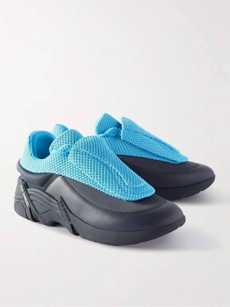 Antei Mesh, Faux Leather and Nylon Sneakers 4