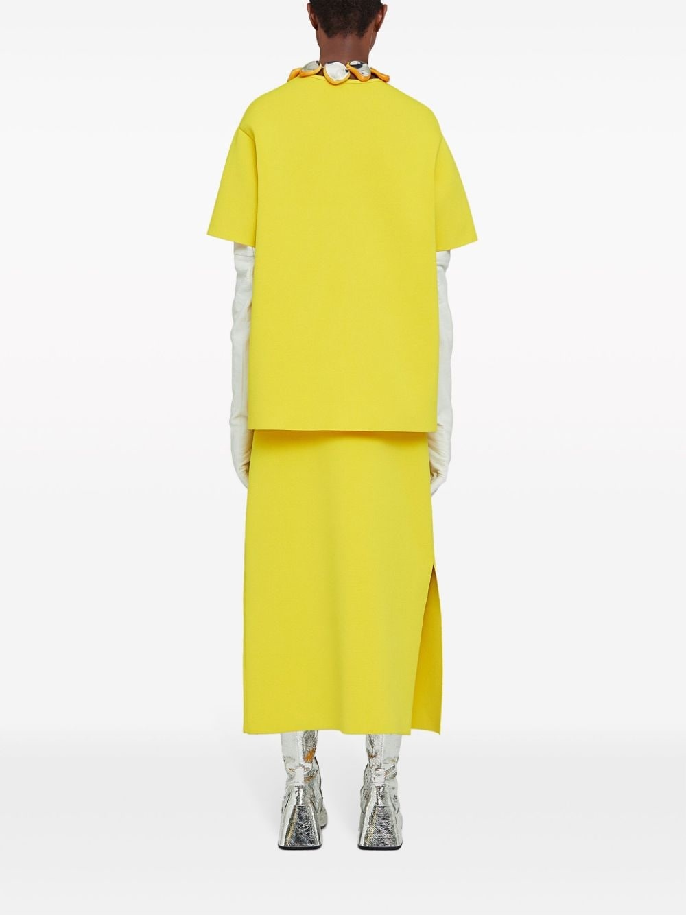 debossed-logo short-sleeve top - 4