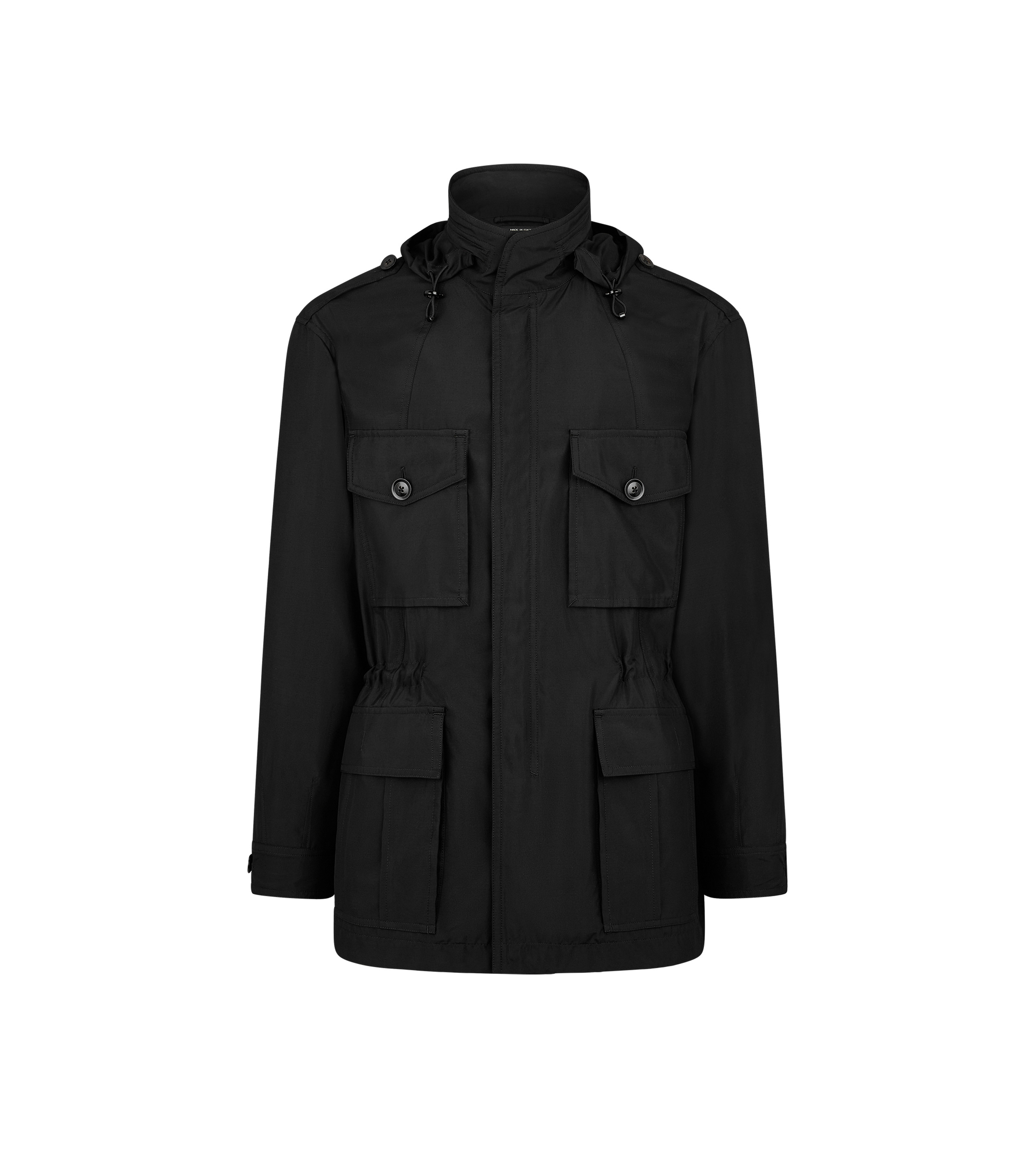 WASHED SILK POPLIN FIELD JACKET - 2