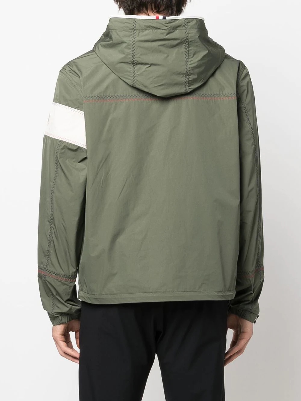 logo patch hooded jacket - 4