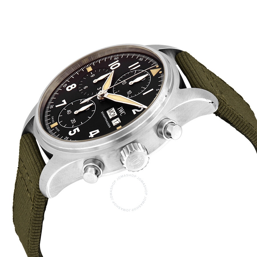 Pre-owned IWC Pilot Spitfire Chronograph Automatic Black Dial Men's Watch IW387901 - 2