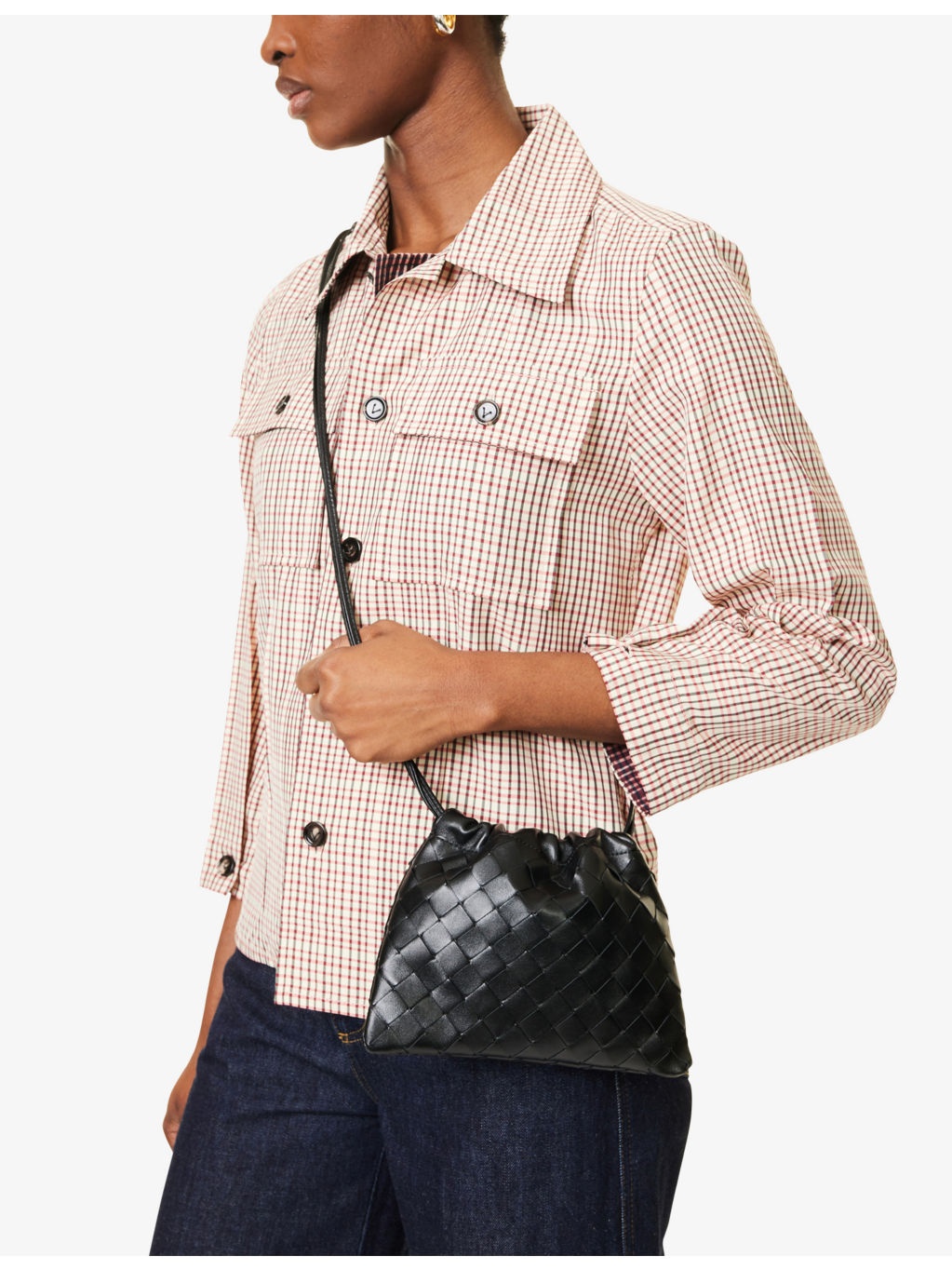 Mini Dustbag Leather Clutch Bag - 2