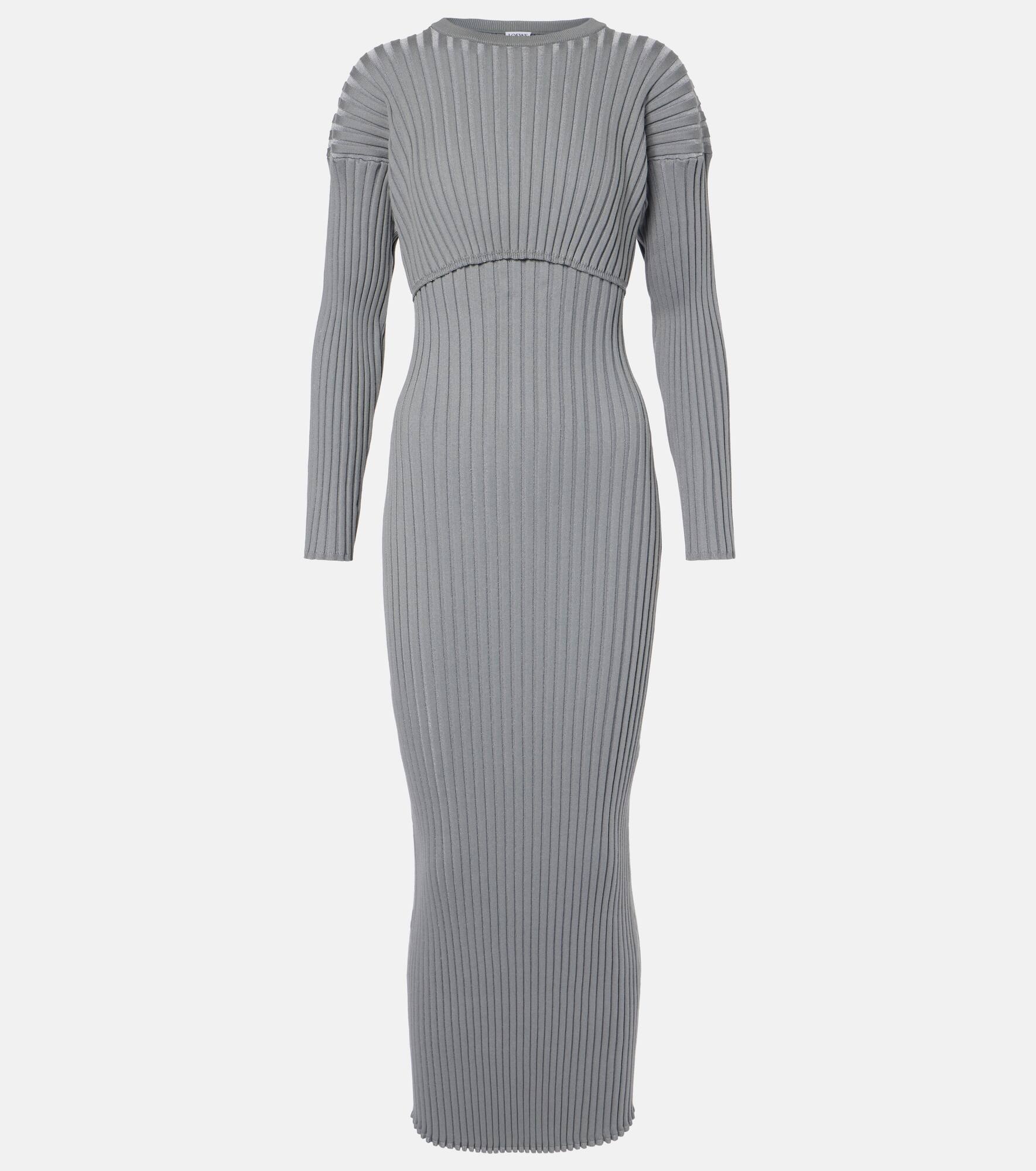 Ribbed-knit maxi dress - 1