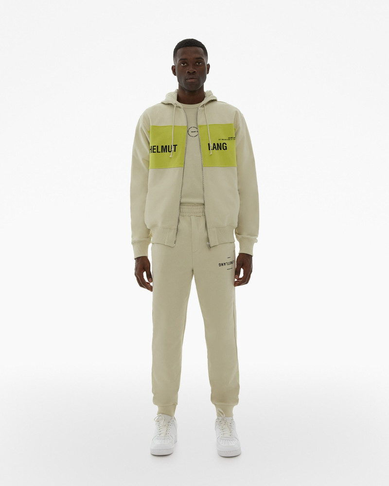 Helmut Lang BLOCKED LOGO FULL-ZIP HOODIE outlook