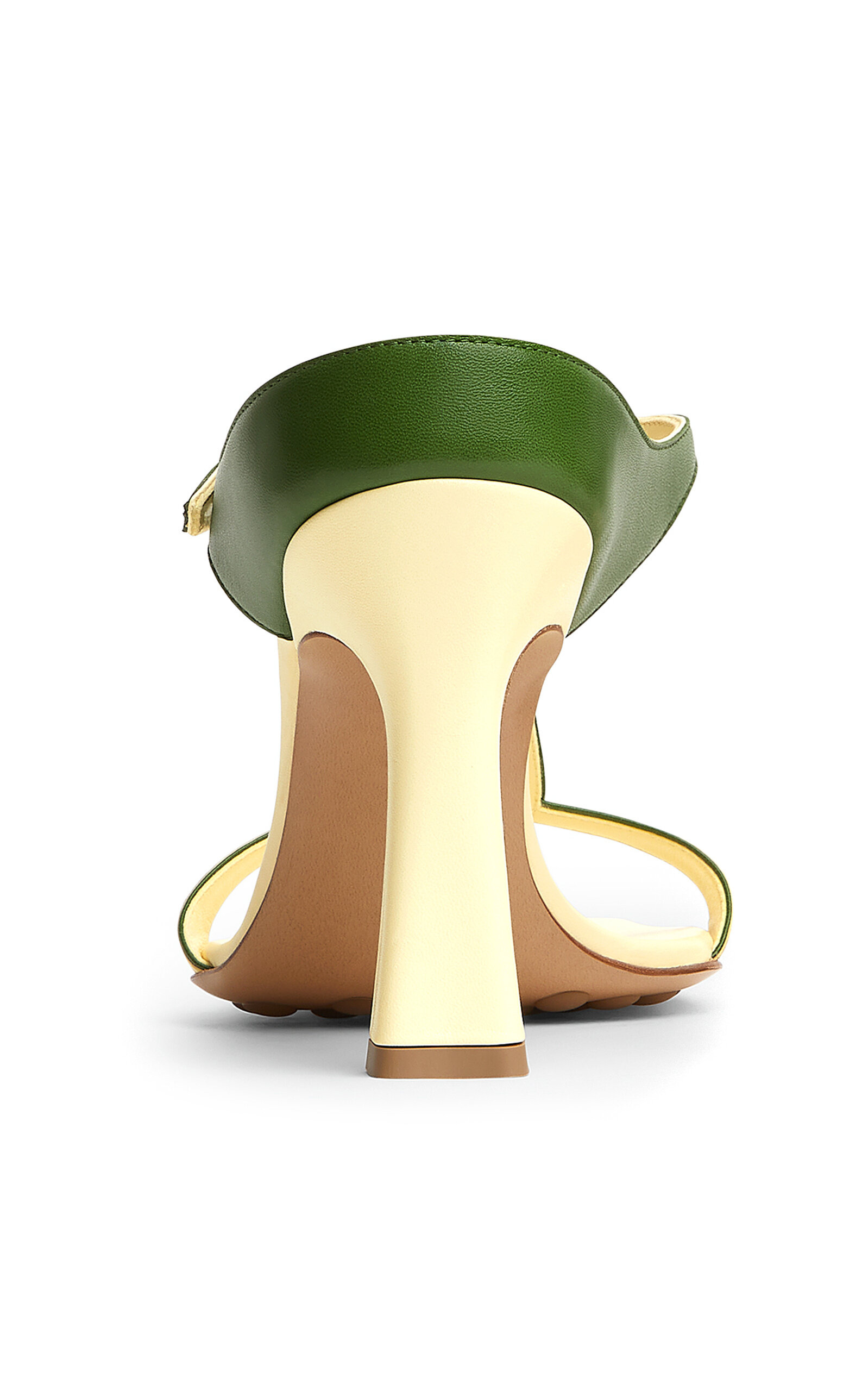 Frog-Embellished Leather Sandals green - 5