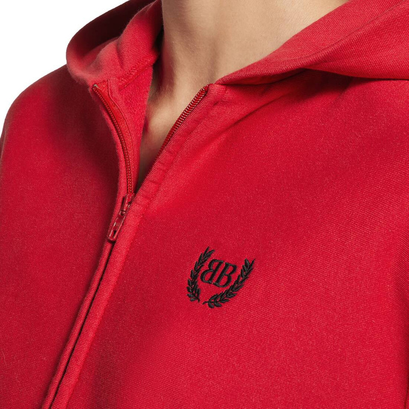 Women's Laurel Classic Zip-up Hoodie Regular Fit in Red/black 6