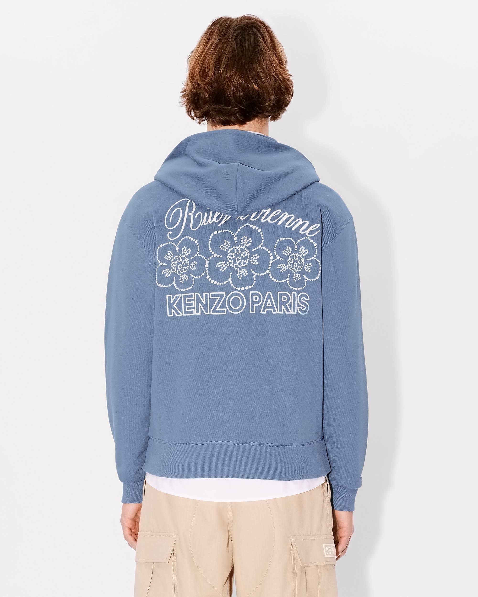 'KENZO Constellation' embroidered zipped hoodie - 4