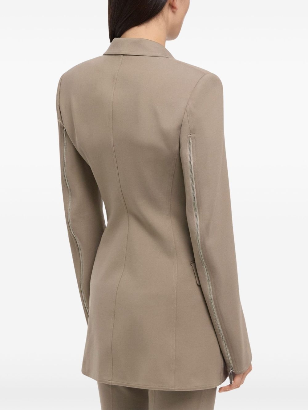 zip-detailed blazer - 5
