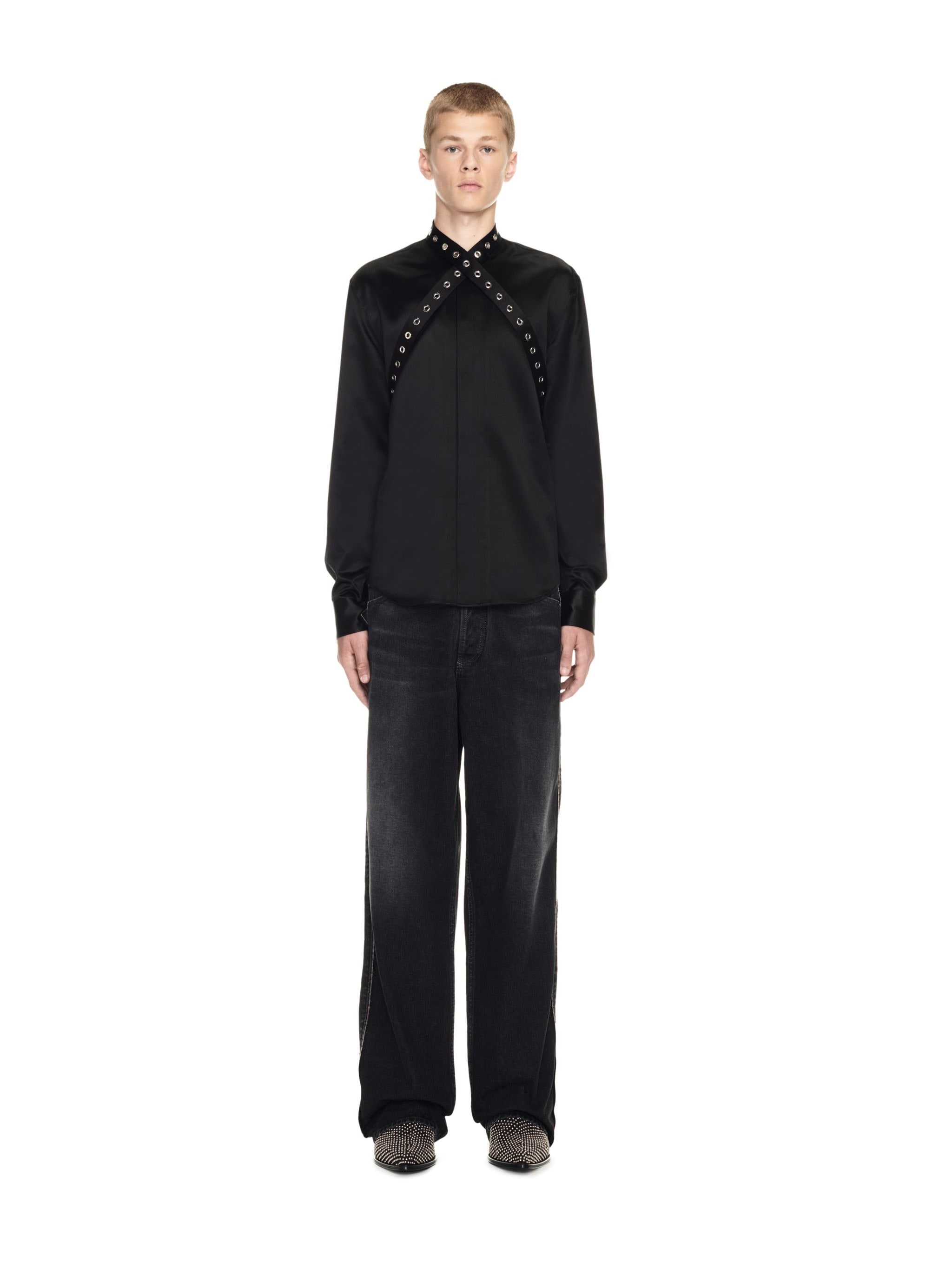 Eyelet Duchesse Collar Shirt - 2