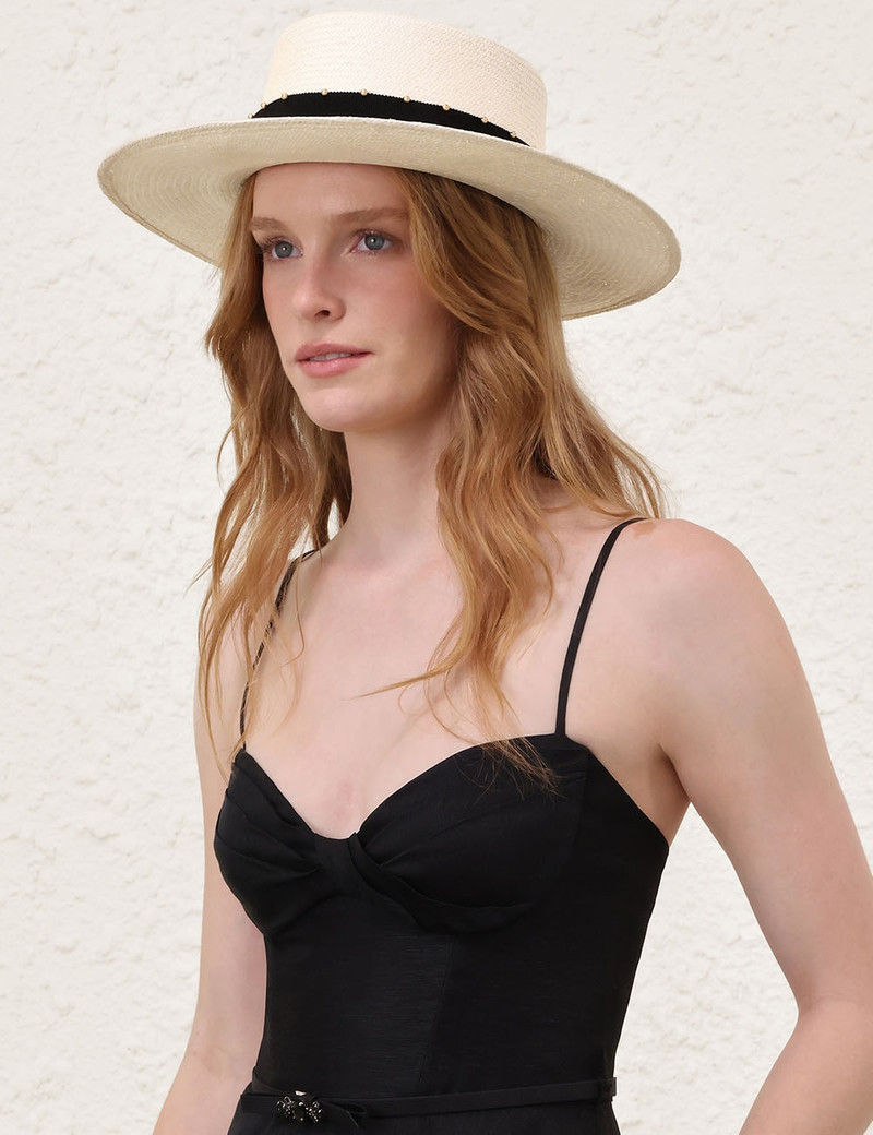 Zimmermann RIBBON STRAW BOATER outlook