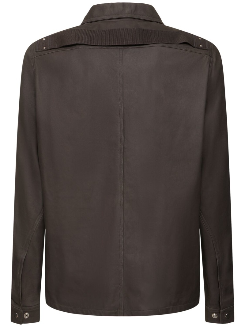 Brad zip-up leather jacket - 5