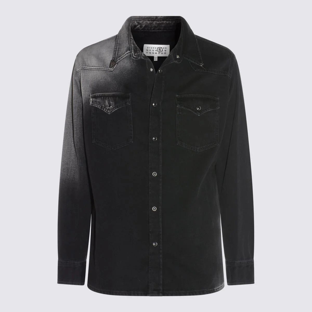 MM6 Maison Margiela Black Cotton Shirt - 1