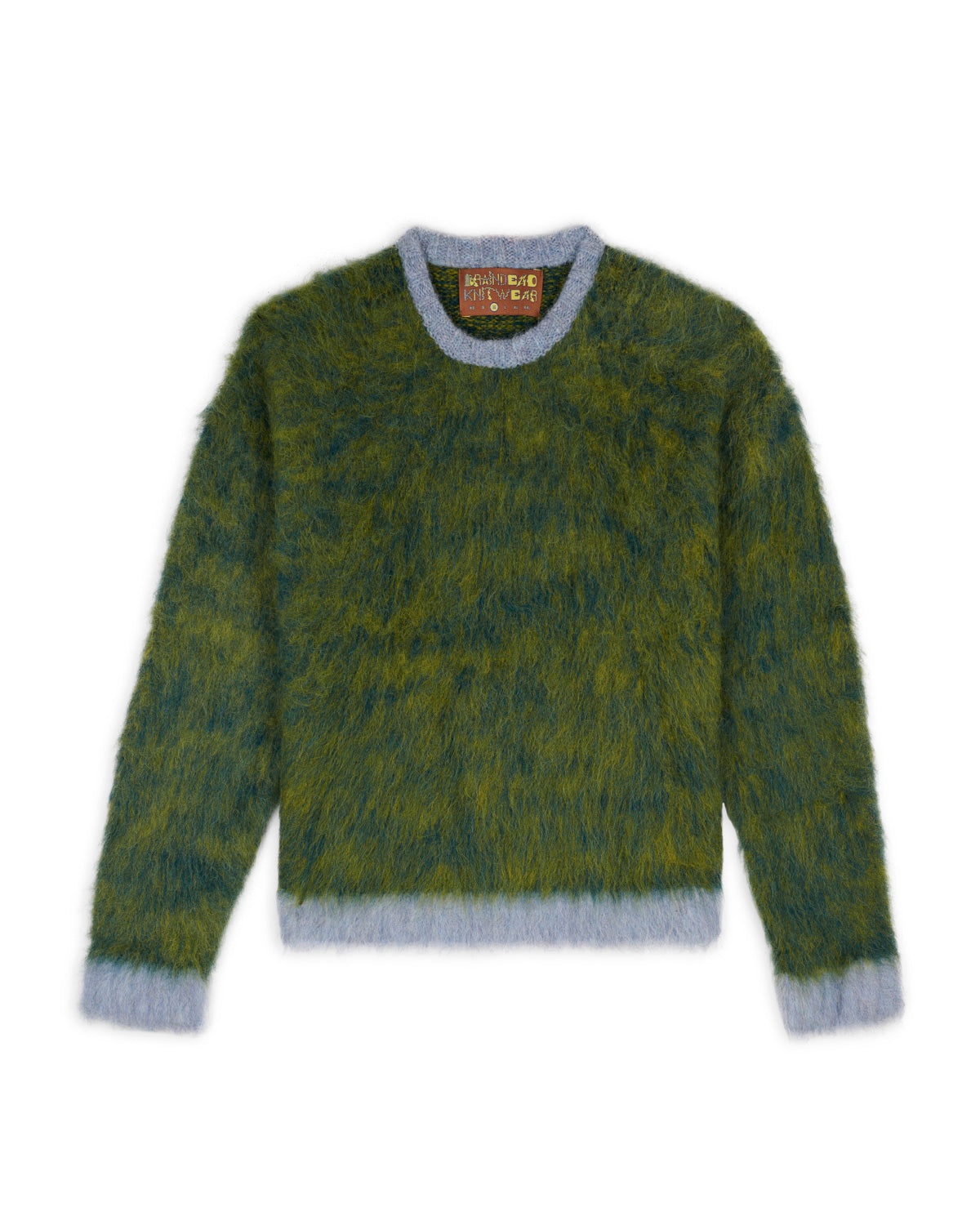 Marled Alpaca Crewneck Sweater - Mallard - 1
