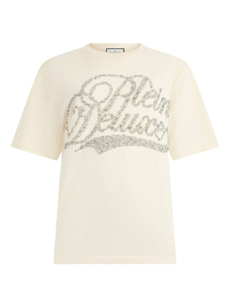 signature embellished T-shirt 1